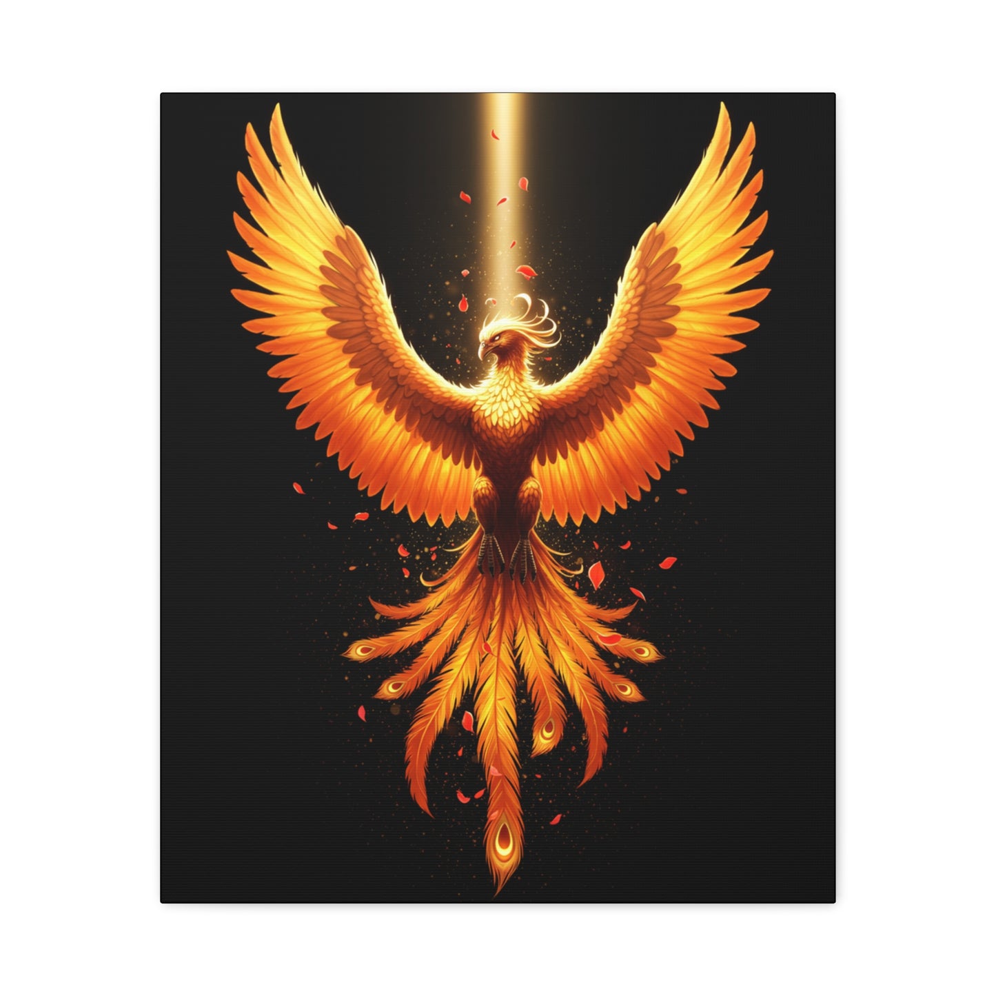 Phoenix Canvas Firebird Art Fire Bird Decor Modern Home Decor Legendary Bird Art