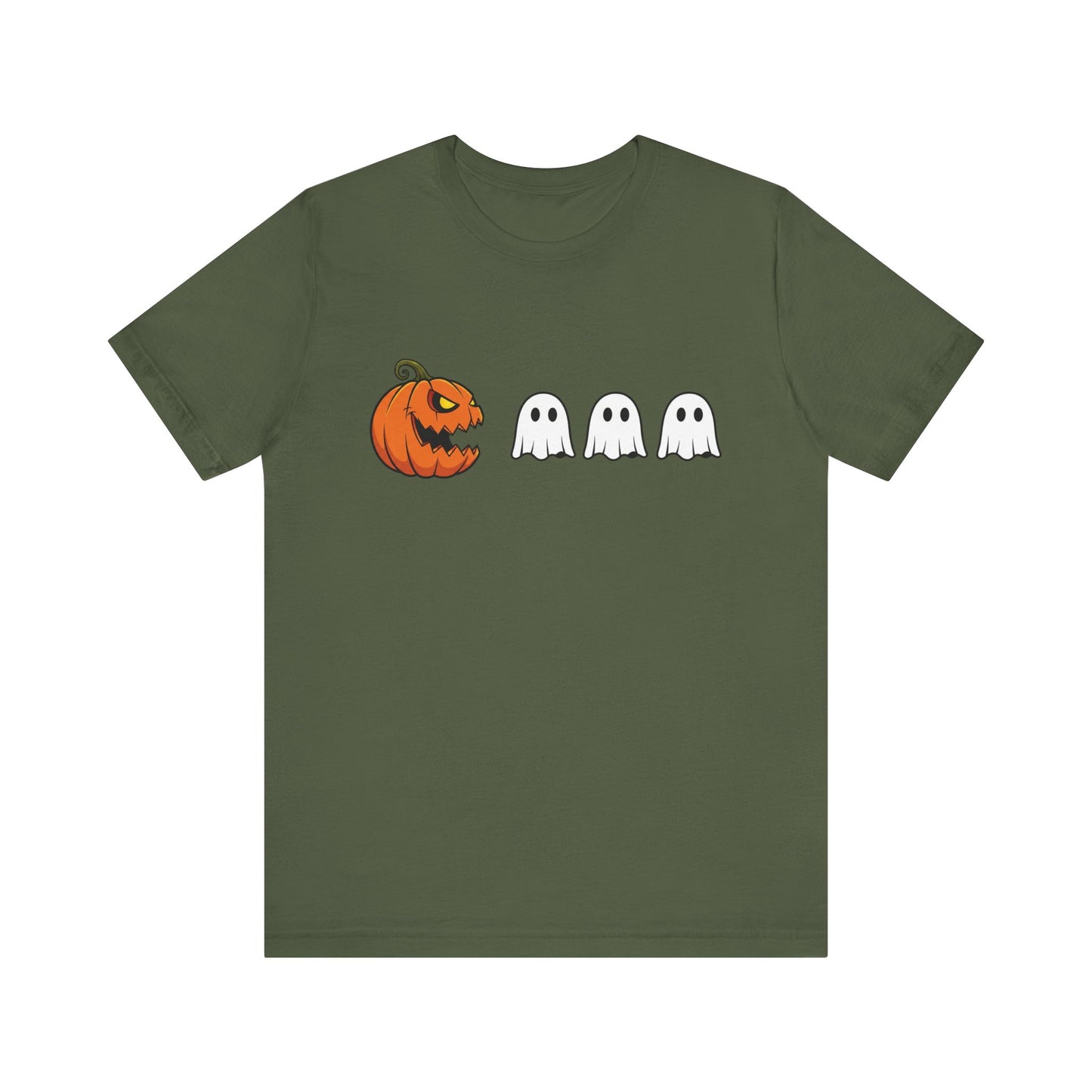 Pumpkin Pac-Man Shirt, Halloween Arcade Tee, Pumpkin Chase Ghosts Tee, Retro Gaming Halloween, Spooky Season Shirt, Vintage Game Pumpkin Top