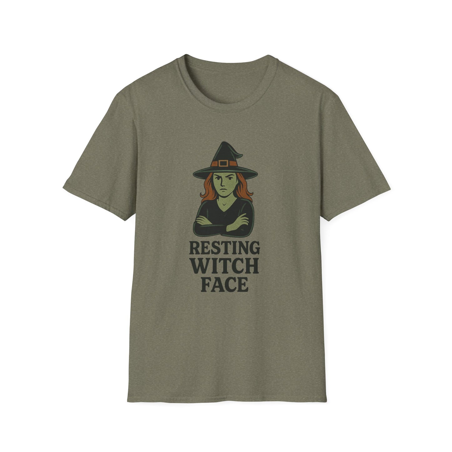 Resting Witch Face T-Shirt • Funny Halloween Witch Tee • Cozy Spooky Season Graphic Tee • Autumn Witch Shirt • Witches Aesthetic Fashion