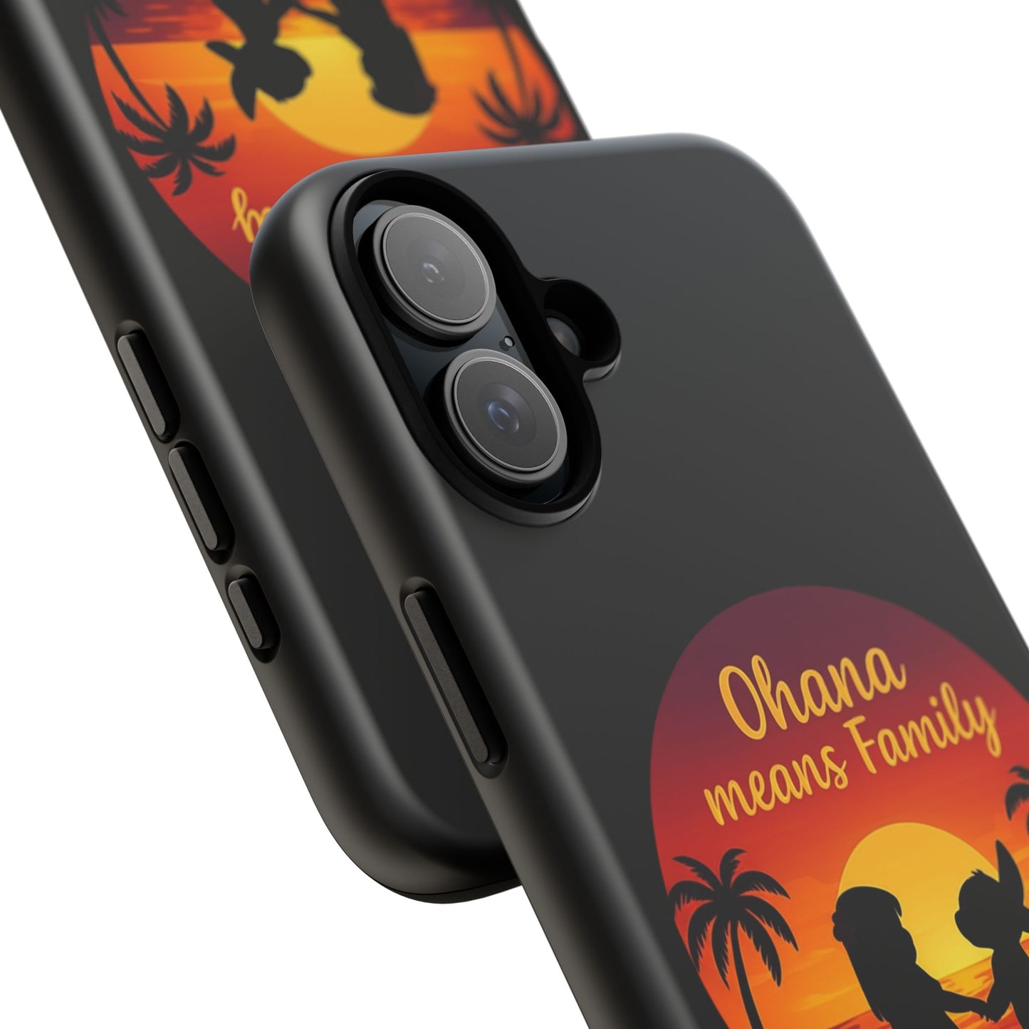 Ohana Means Family iPhone Case ā Lilo and Stitch-Inspired Cover ā Cute Tropical Gift ā Protective iPhone Case