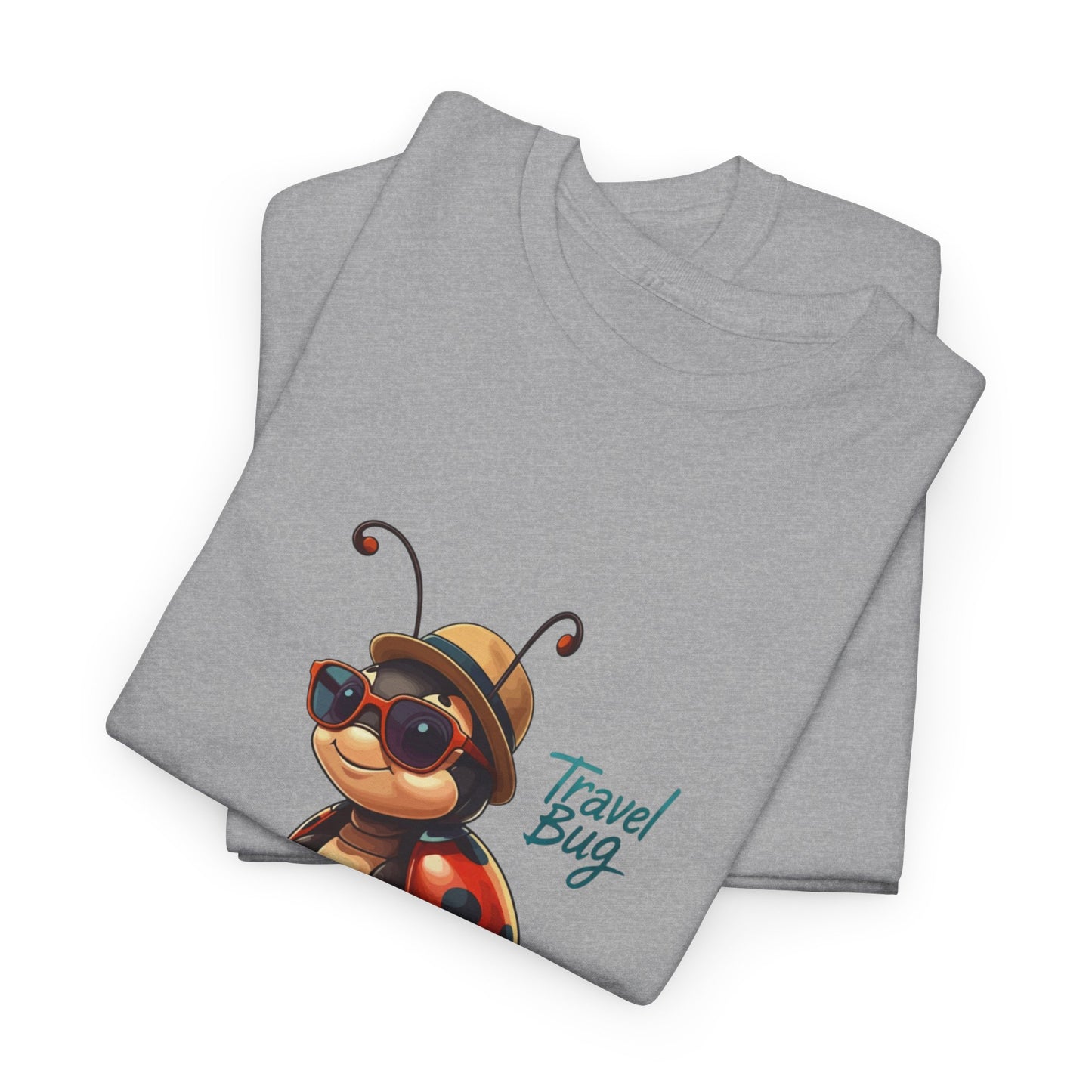 Travel Bug T-Shirt – Cute Ladybug Travel Tee | Funny Wanderlust Shirt for Travel Lovers | Unisex Graphic Tee Gift for Adventurers