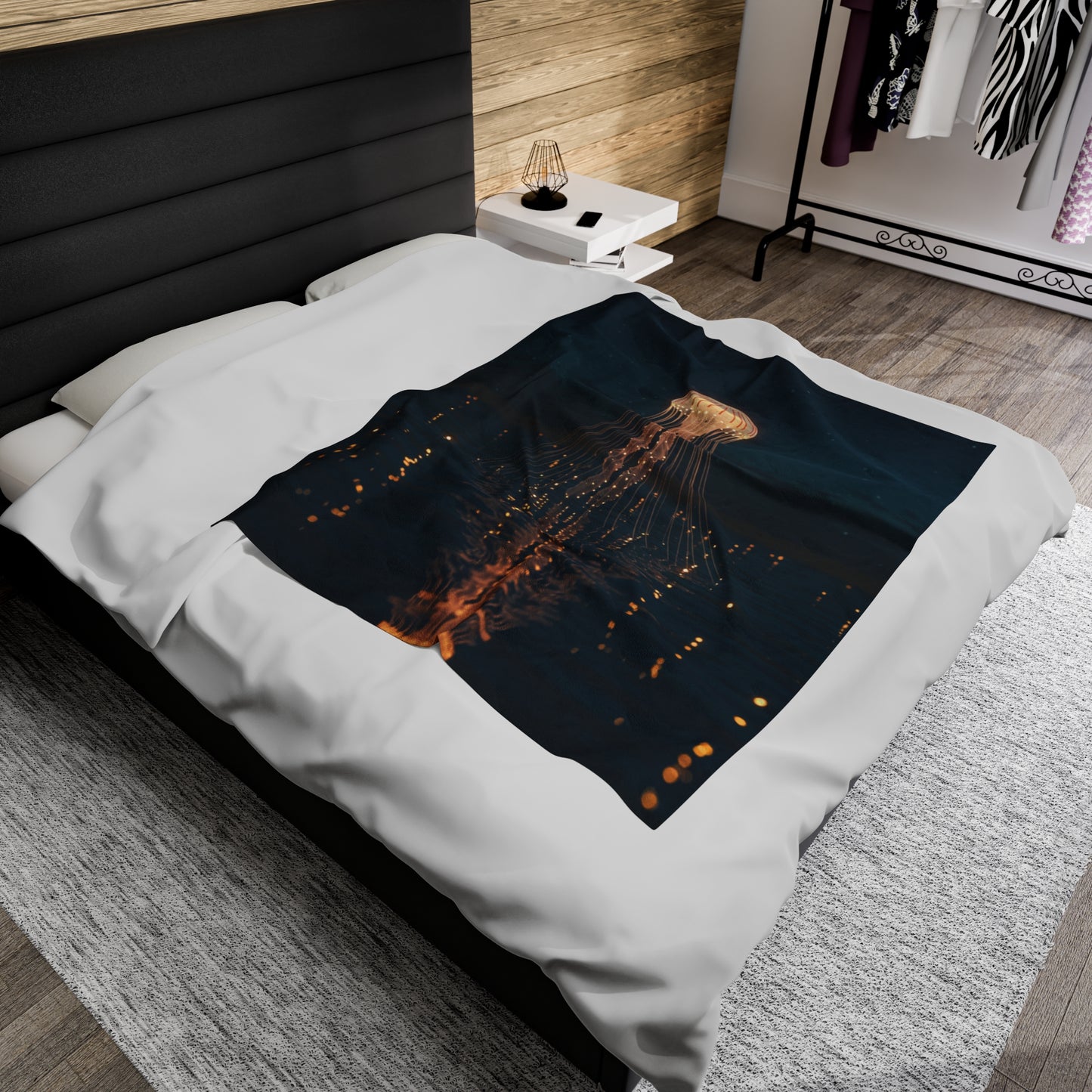 Plush Blanket - Jellyfish Lake Design