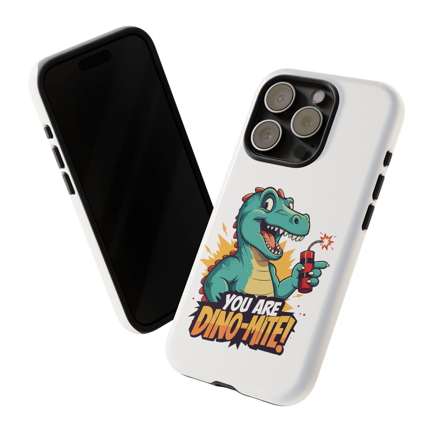 iPhone Case - Dino-Mite Pun Design