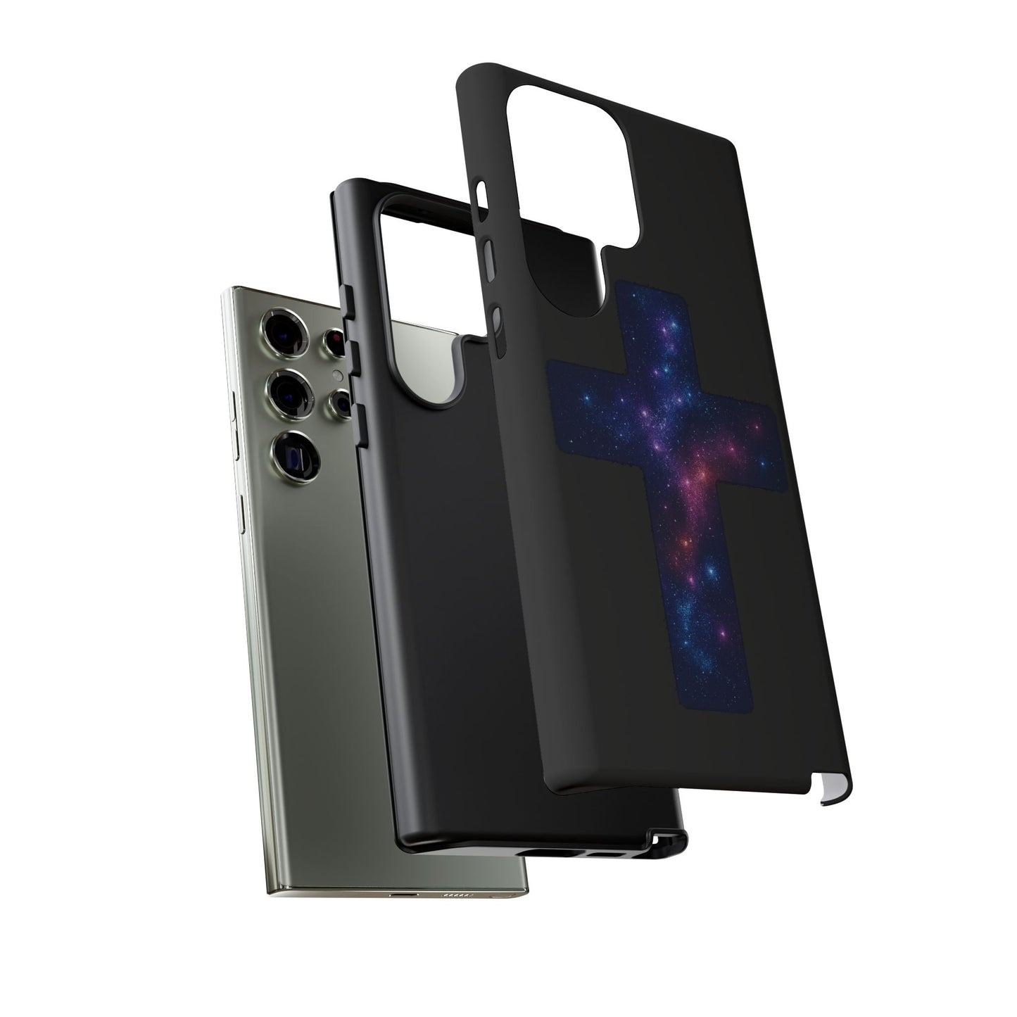 Samsung Phone Case - Galactic Cross Case Christian Phone Case Spiritual Samsung Case Religious Accessory Gift for Believers