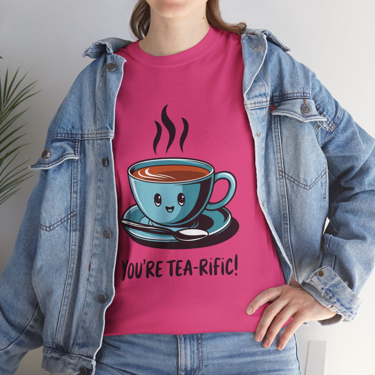 You’re Tea-Rific! Cute Tea Pun T-Shirt for Tea Lovers - Funny Gift, Kawaii Cup Graphic Tee - Unisex Soft Cotton Shirt