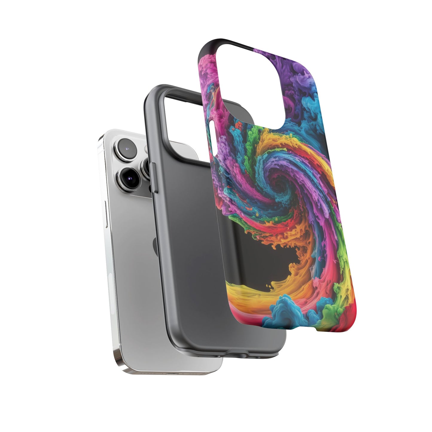 iPhone Case - Colorful Swirl Design