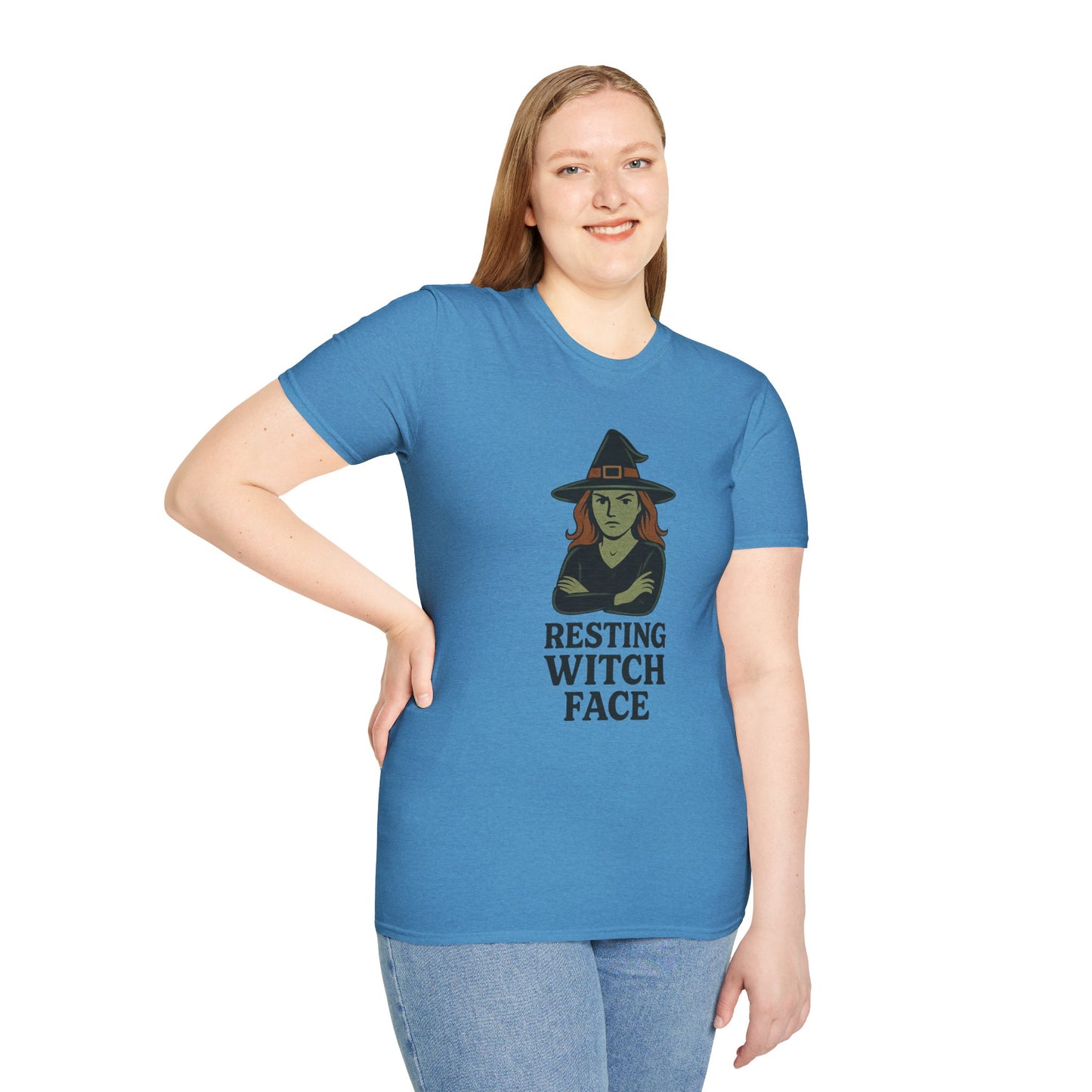 Resting Witch Face T-Shirt • Funny Halloween Witch Tee • Cozy Spooky Season Graphic Tee • Autumn Witch Shirt • Witches Aesthetic Fashion
