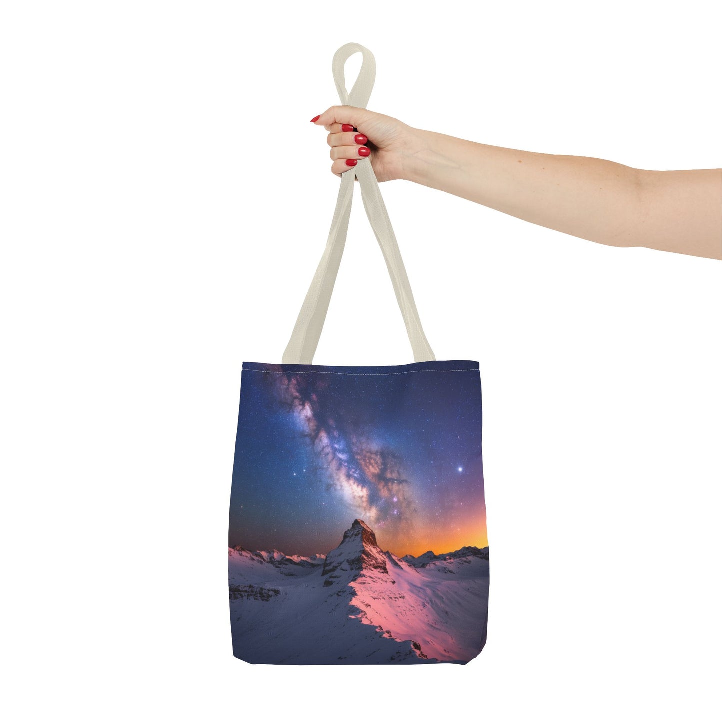 Stunning Mountain Galaxy Tote Bag - Nature Lover's Eco-Friendly Bag