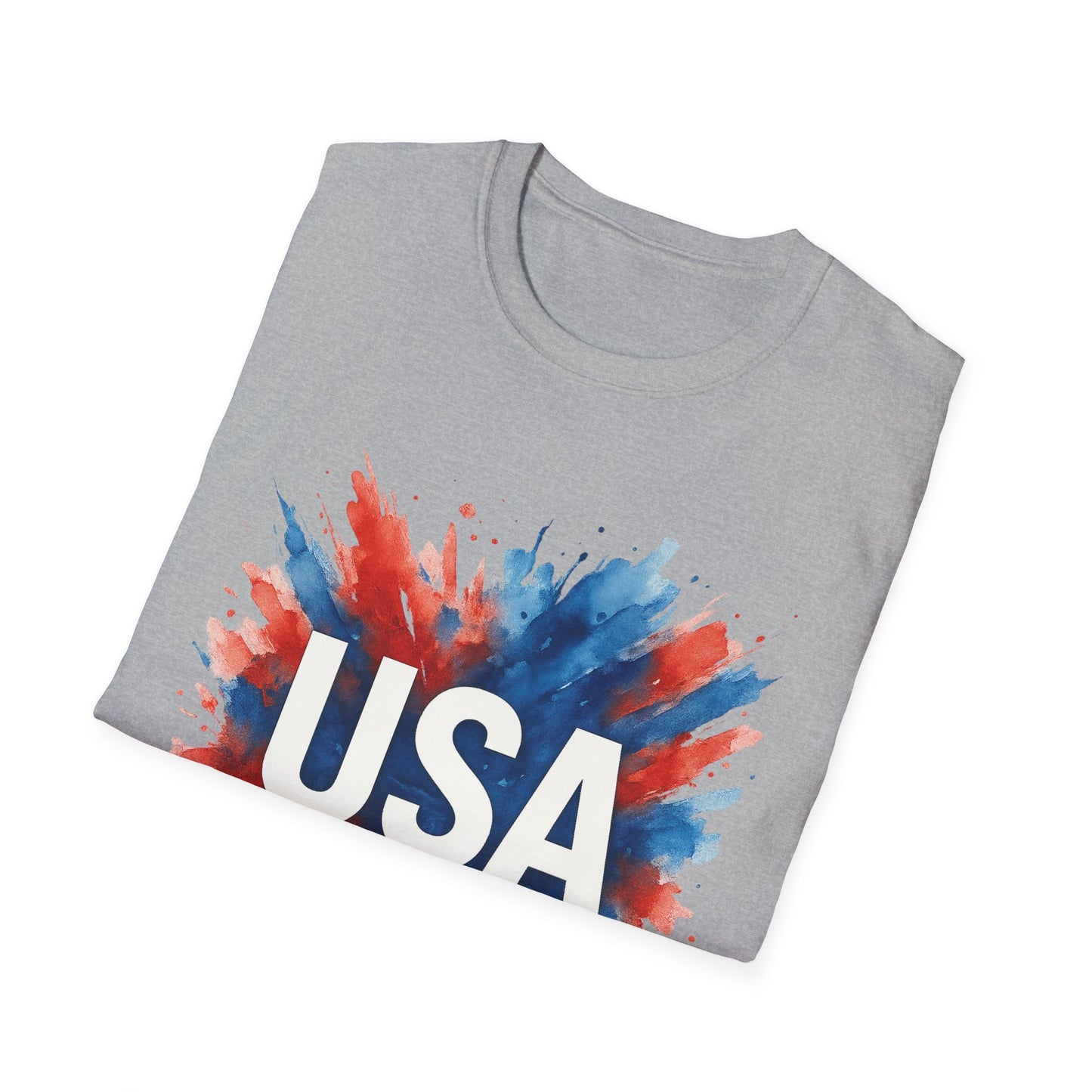 Watercolor USA T-Shirt Unisex | Red White Blue Shirt | Patriotic Graphic Tee | July 4th Shirt | Independence Day Tee | American Flag Shirt