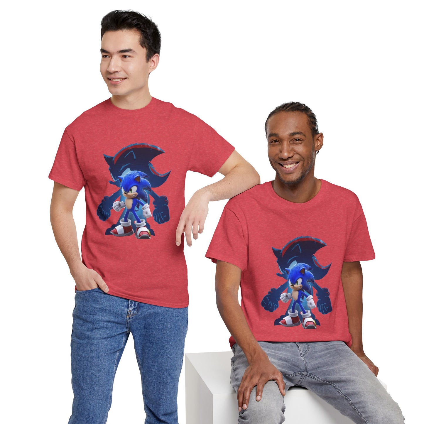Blue Speed Hero Graphic Tee | Retro Gaming Legend T-Shirt | Fan Inspired Gamer Apparel | Cool Vintage Style Unisex Shirt for Adults & Teens