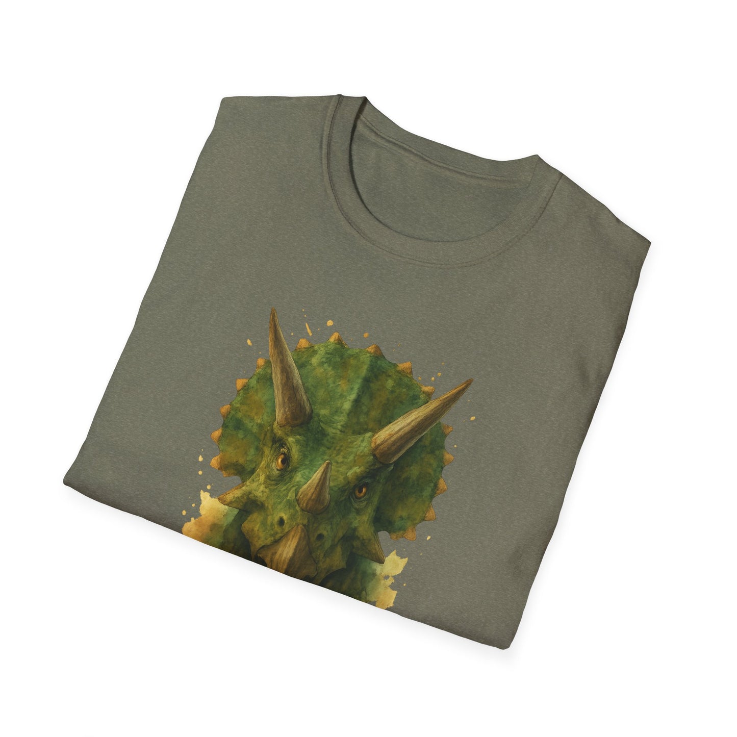 Watercolor Triceratops Dinosaur Shirt | Prehistoric Dino Tee for Women Men and Kids | Unique Gift, Nature Lover T-Shirt