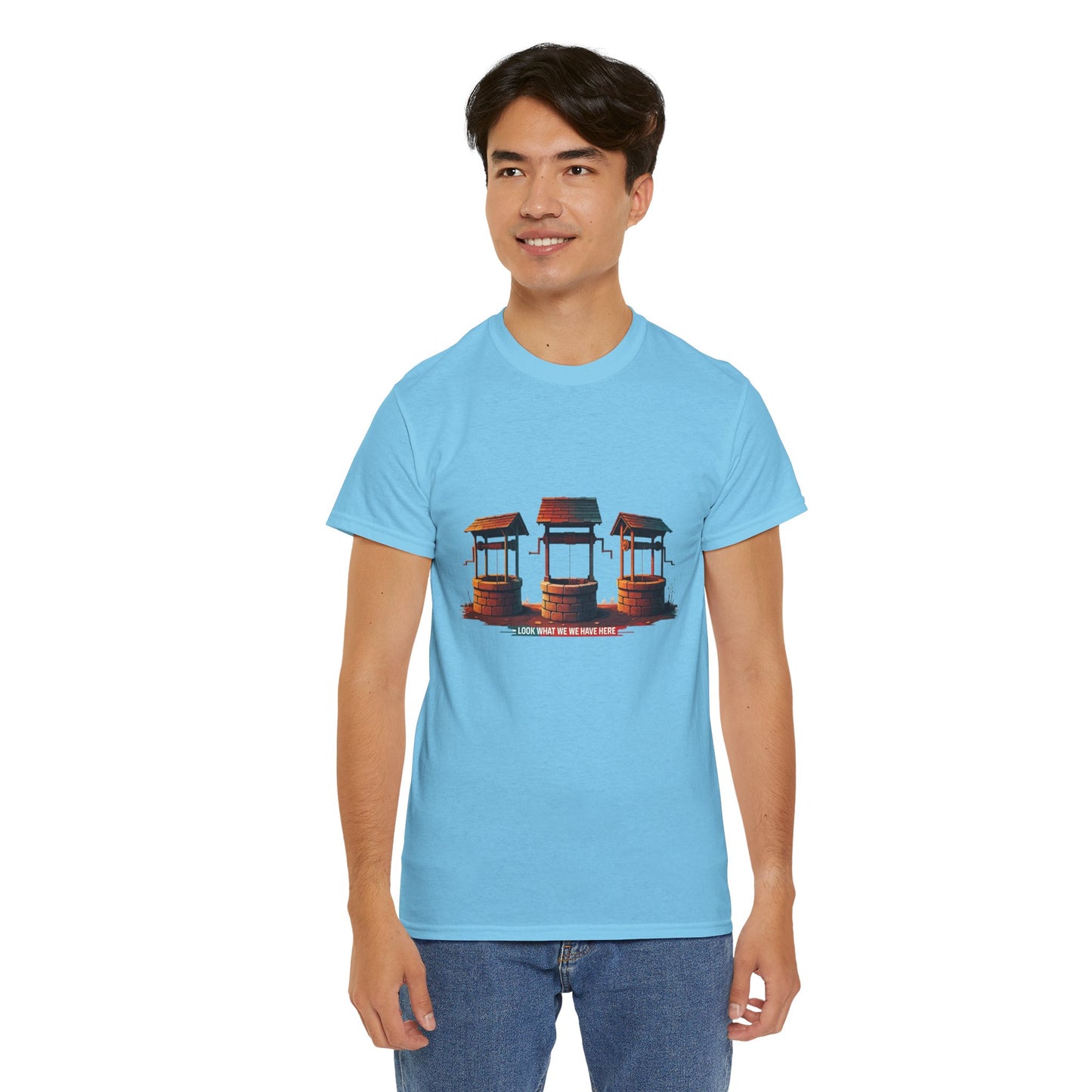 Funny “Well Well Well” T-Shirt • Pun Graphic Tee with Wishing Wells • Retro Vintage Humor Shirt • Gift for Pun Lovers & Joke Fans