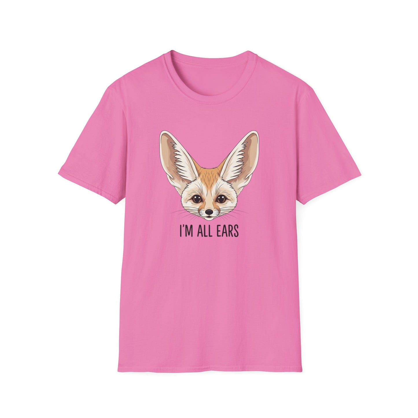 Fennec Fox Funny T-Shirt | I’m All Ears Animal Tee | Cute Pet Tee for Women Men | Unique Gift | Trending Animal Motif Shirt