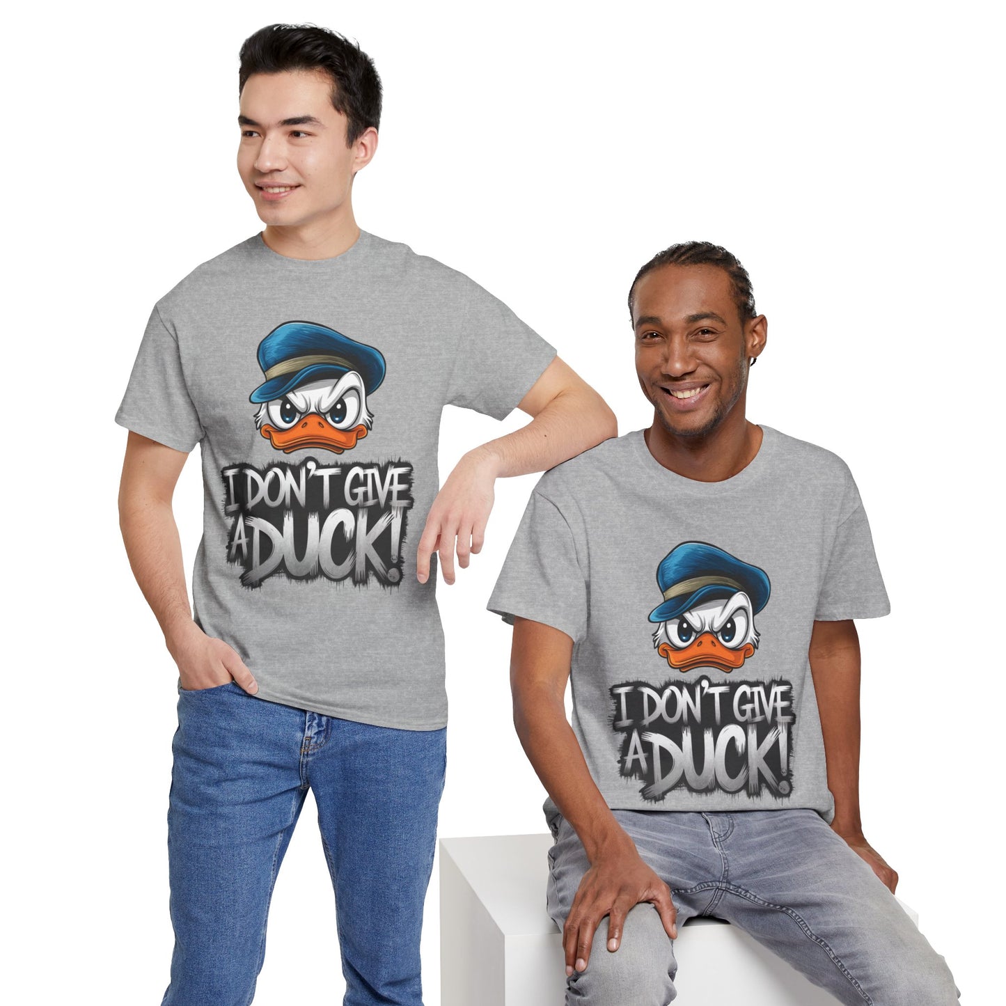 I Don’t Give a Duck Shirt – Funny Grumpy Duck Tee – Sarcastic Animal Graphic Shirt – Unisex Gift for Duck Lovers & Meme Fans