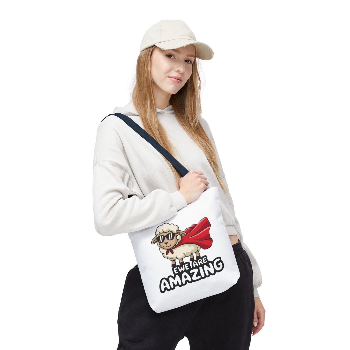 Sheep Tote Bag - Ewe Are Amazing Inspirational Bag Everyday Tote Funny Bag