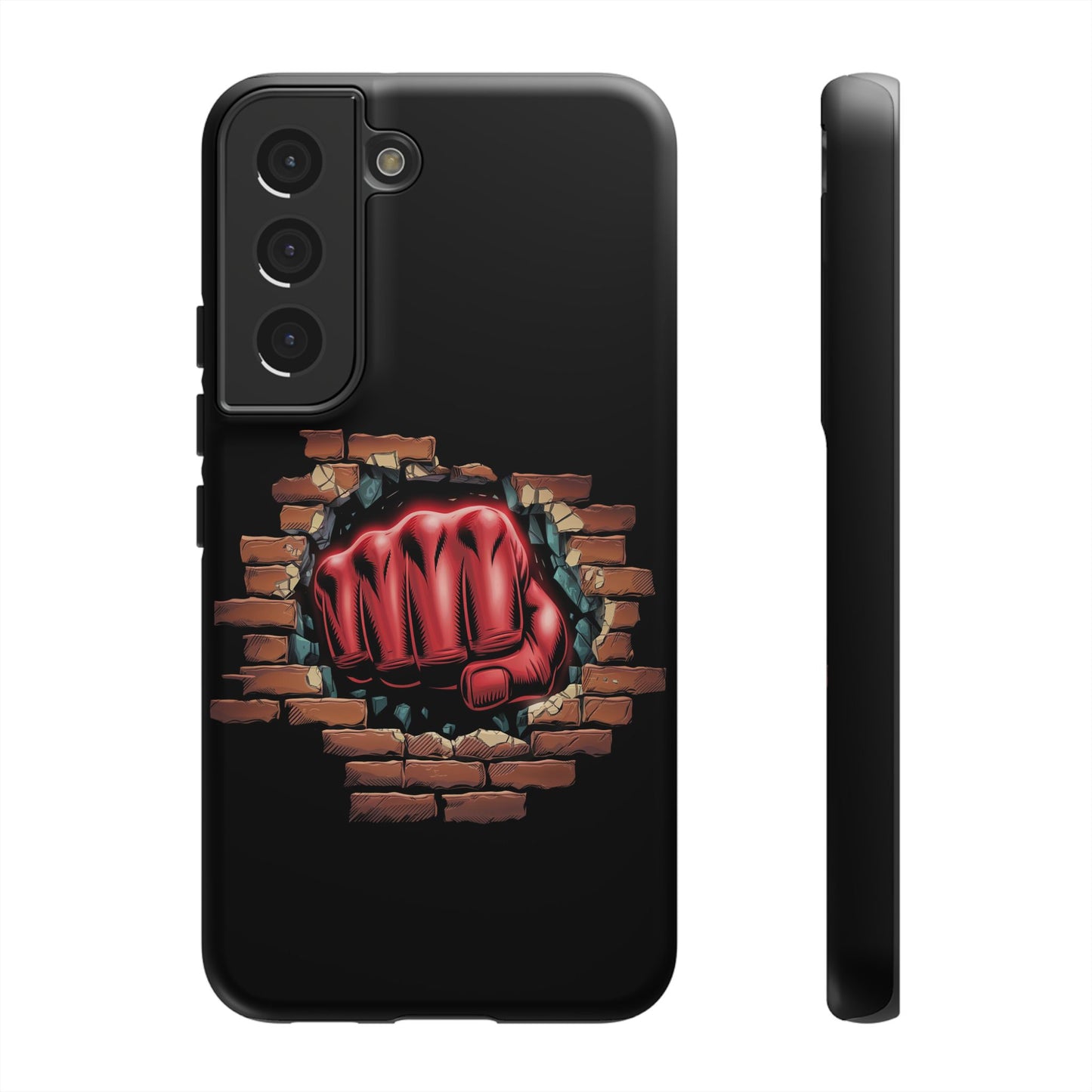 Samsung Galaxy Tough Case - Red Fist Smashing Design