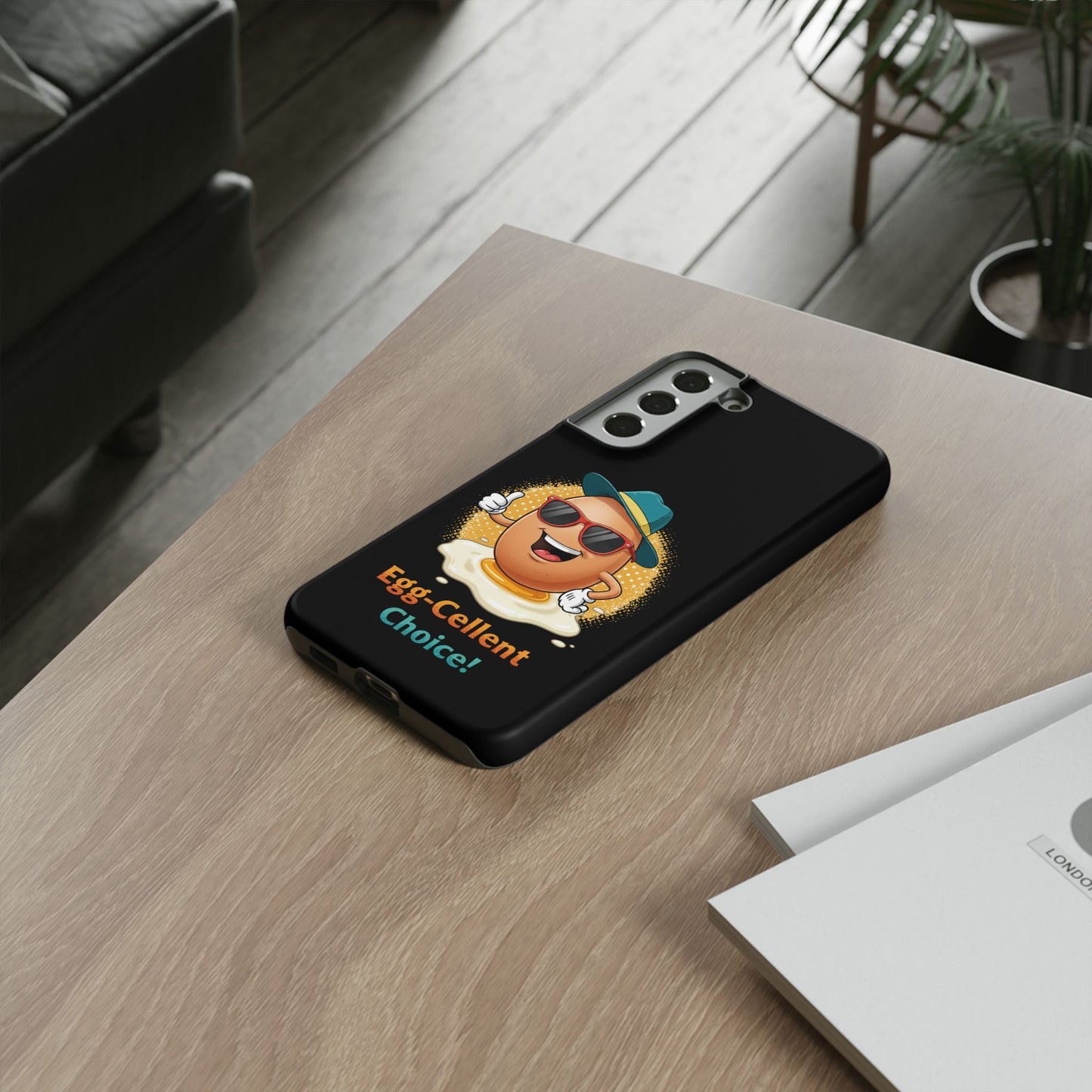 Samsung Phone Case - Egg-Cellent Choice Pun Design