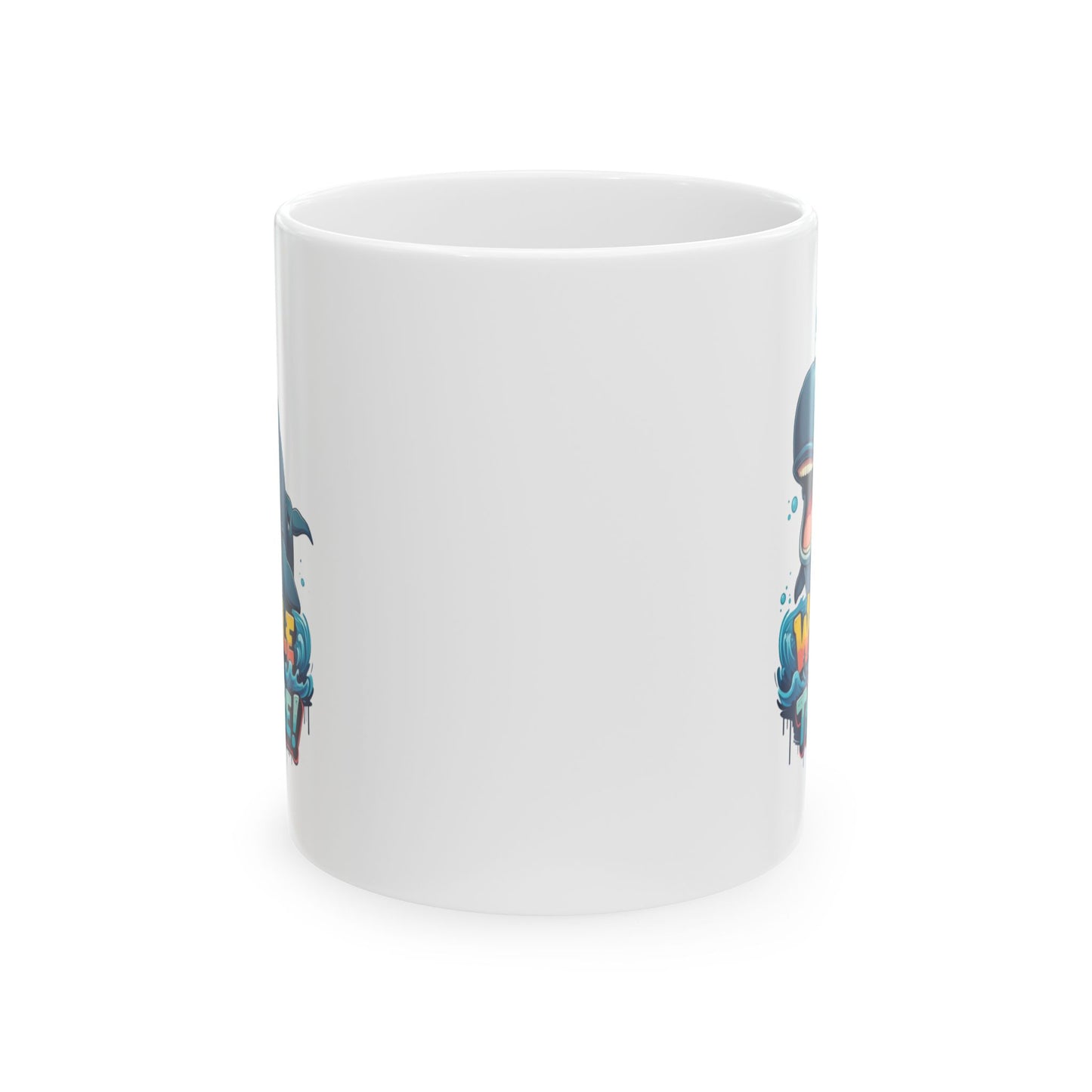 Whale Hello There Mug – Cute Ocean Whale Cartoon Coffee Tea Cup – Funny Pun Design – Nature Animal Lover Gift – Cottagecore Aesthetic Mug