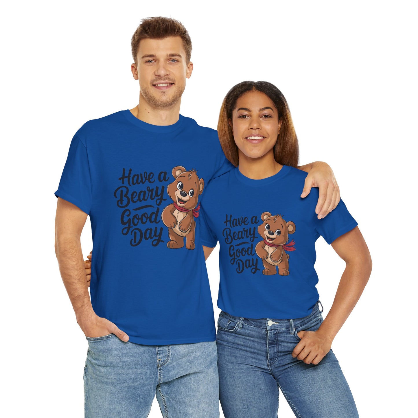 Have a Beary Good Day T-Shirt – Cute Bear Graphic Tee, Punny Animal Shirt, Funny Animal Lover Gift, Happy Positive Vibes Graphic T-Shirt