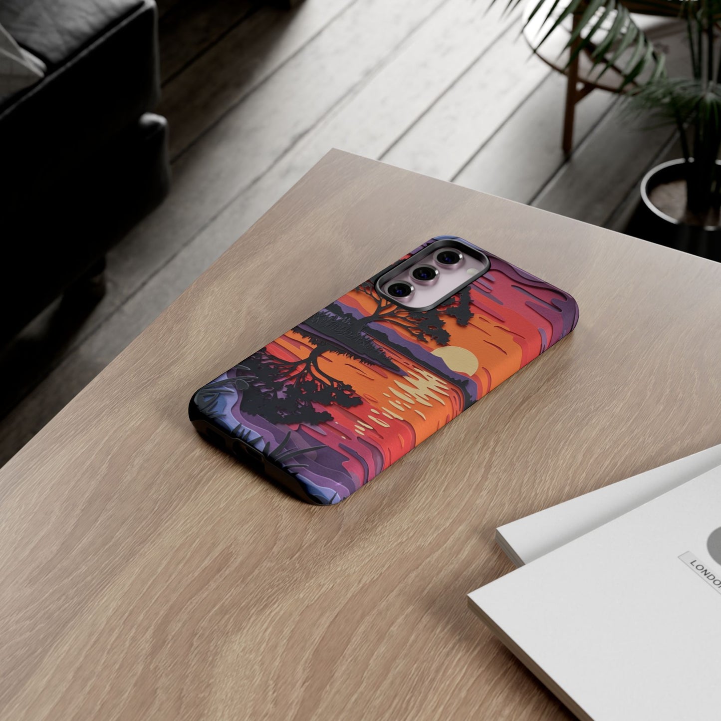 Samsung Galaxy Case - Colorful Paper Art Sunset