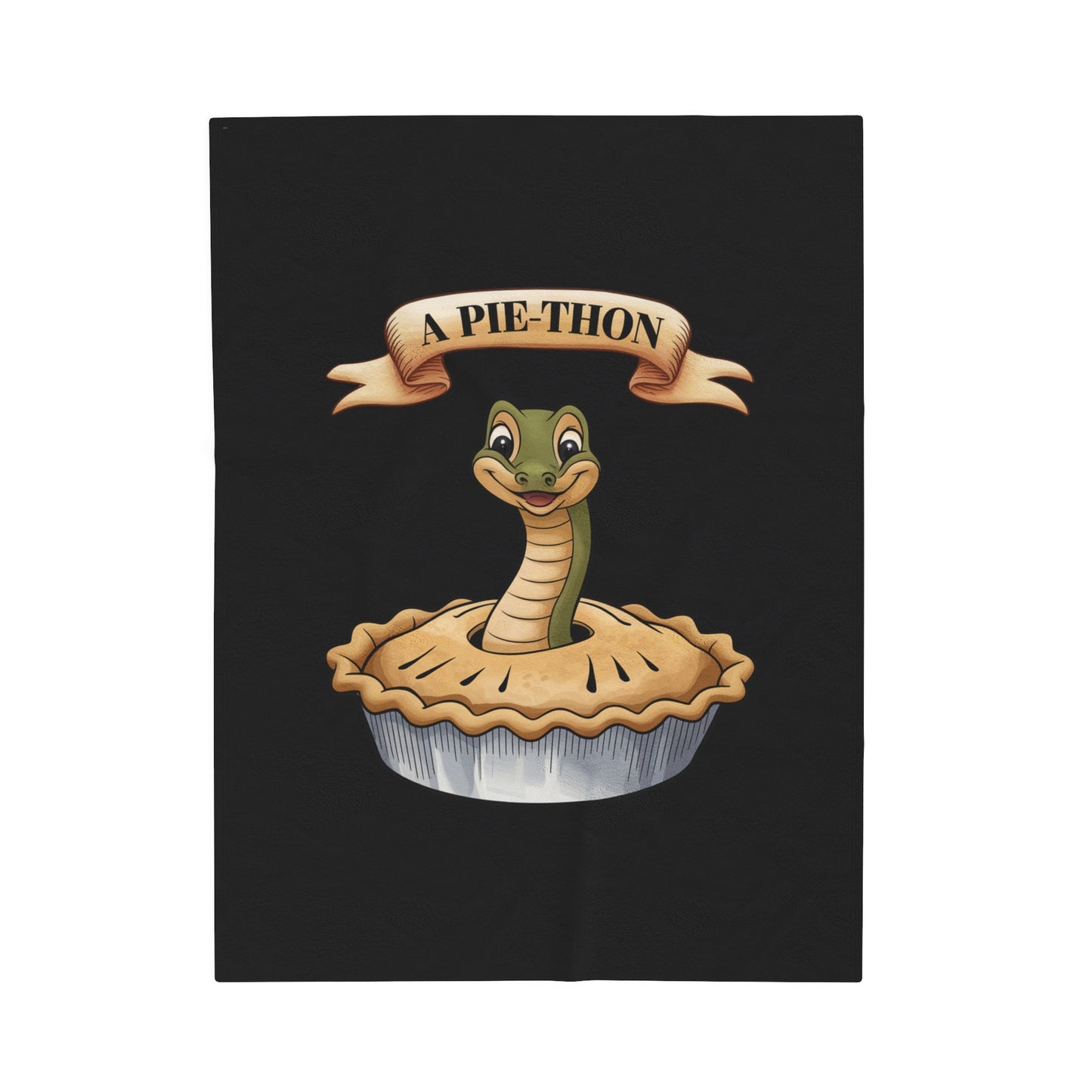 Velveteen Plush Blanket - Snake Pie-Thon Joke