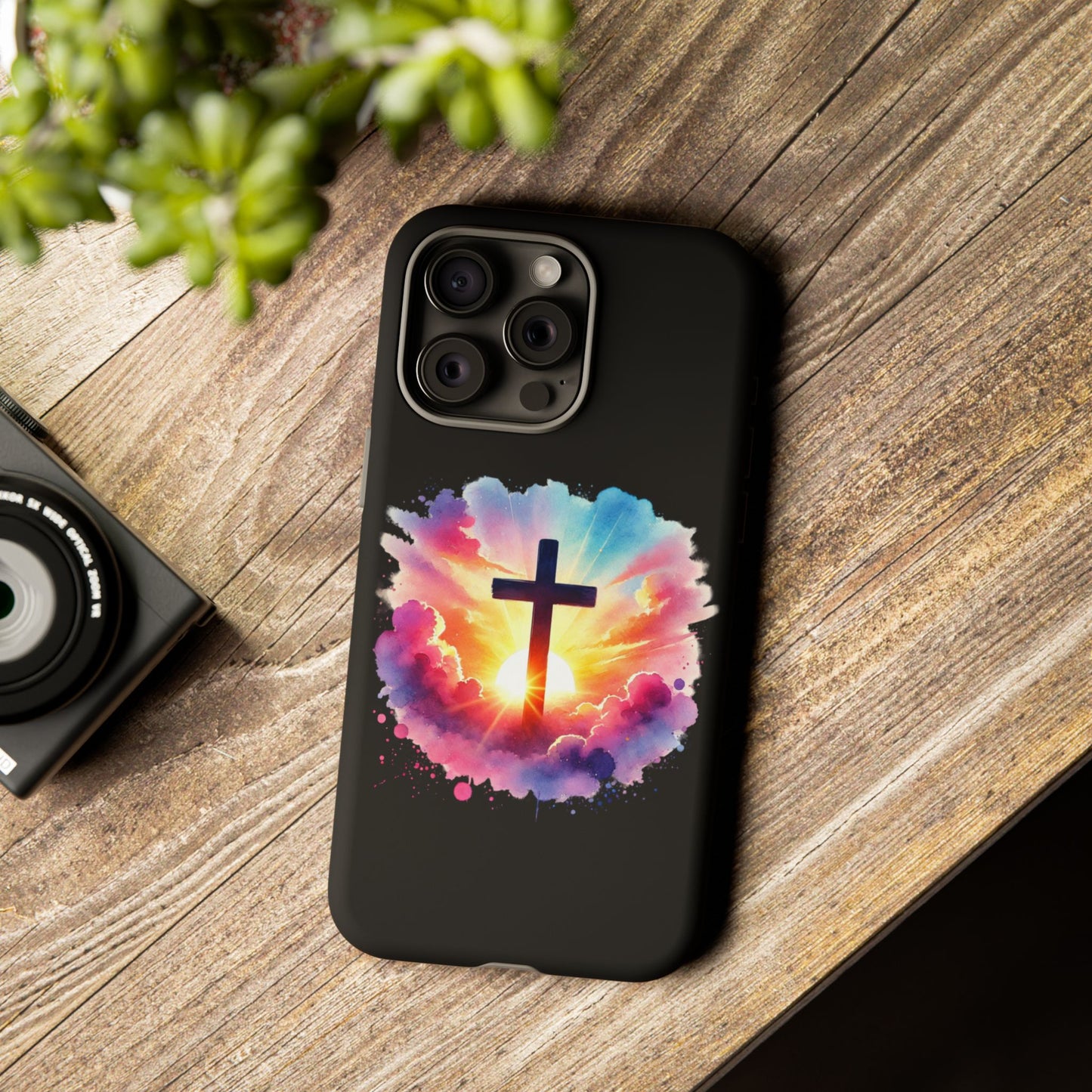Inspirational Cross iPhone Case Christian Phone Case Easter iPhone Case Faith Based Case Easter iPhone Case