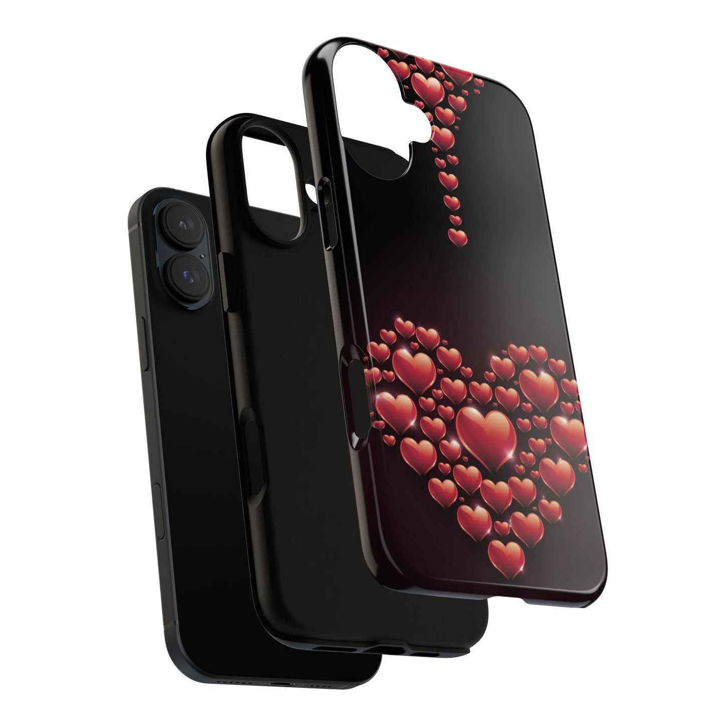 iPhone Case - Heart Made Out of Hearts Design