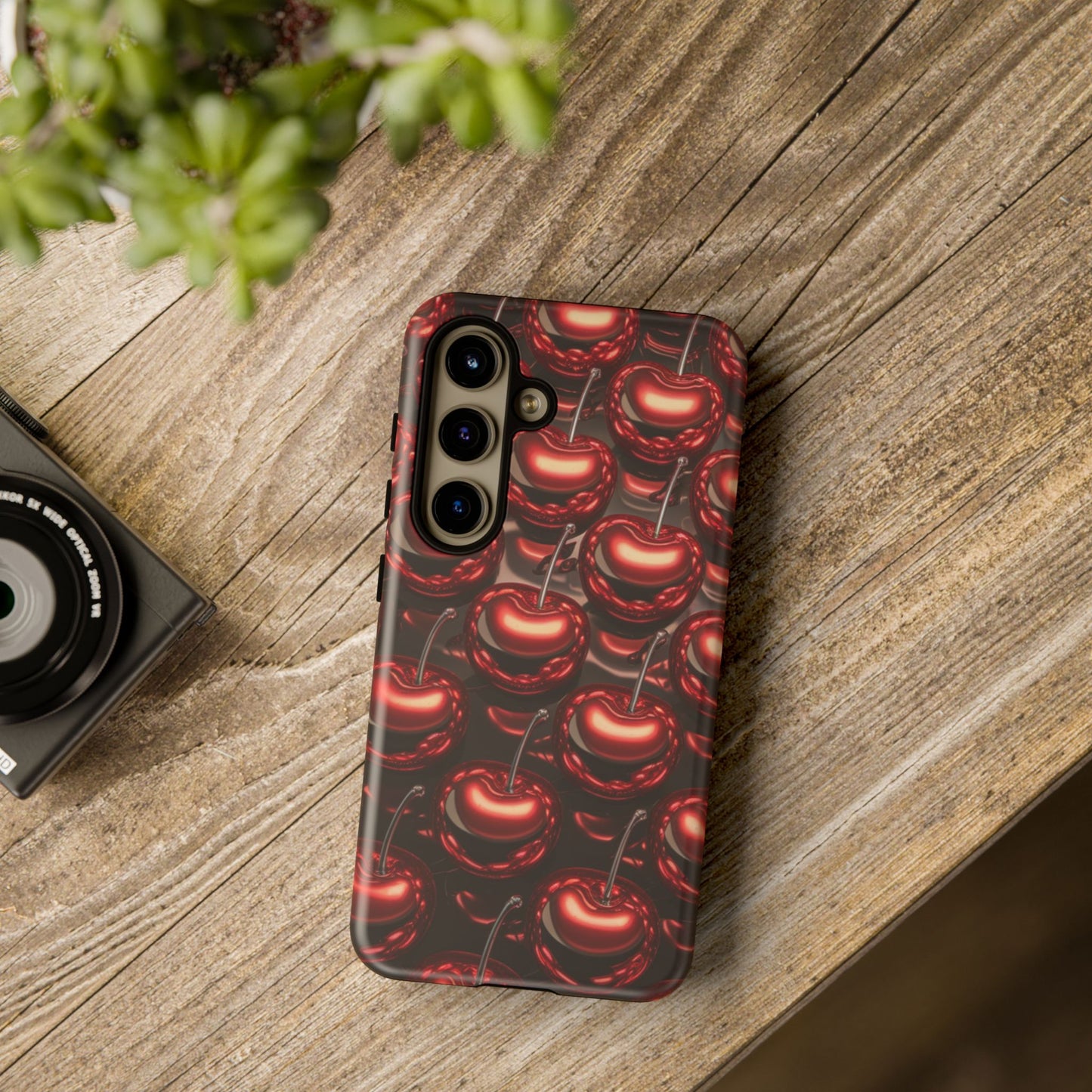 Phone Case - Shiny Cherries Design for Samsung Galaxy