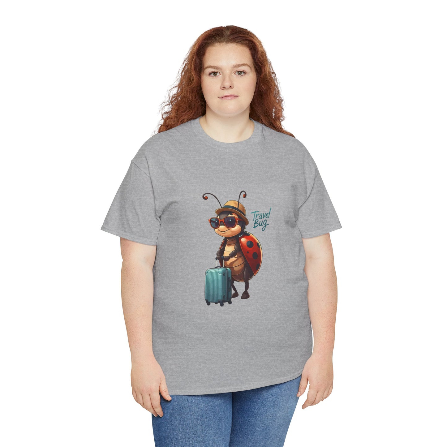 Travel Bug T-Shirt – Cute Ladybug Travel Tee | Funny Wanderlust Shirt for Travel Lovers | Unisex Graphic Tee Gift for Adventurers