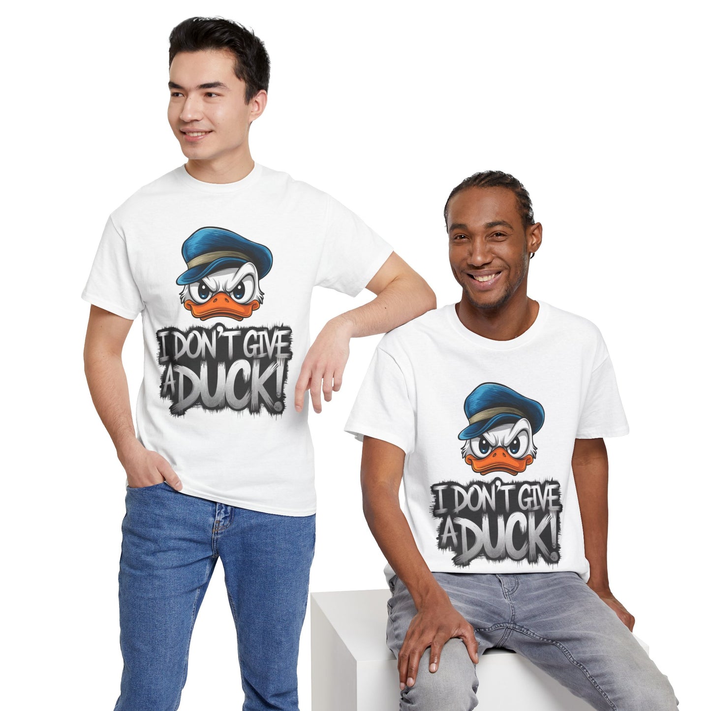 I Don’t Give a Duck Shirt – Funny Grumpy Duck Tee – Sarcastic Animal Graphic Shirt – Unisex Gift for Duck Lovers & Meme Fans