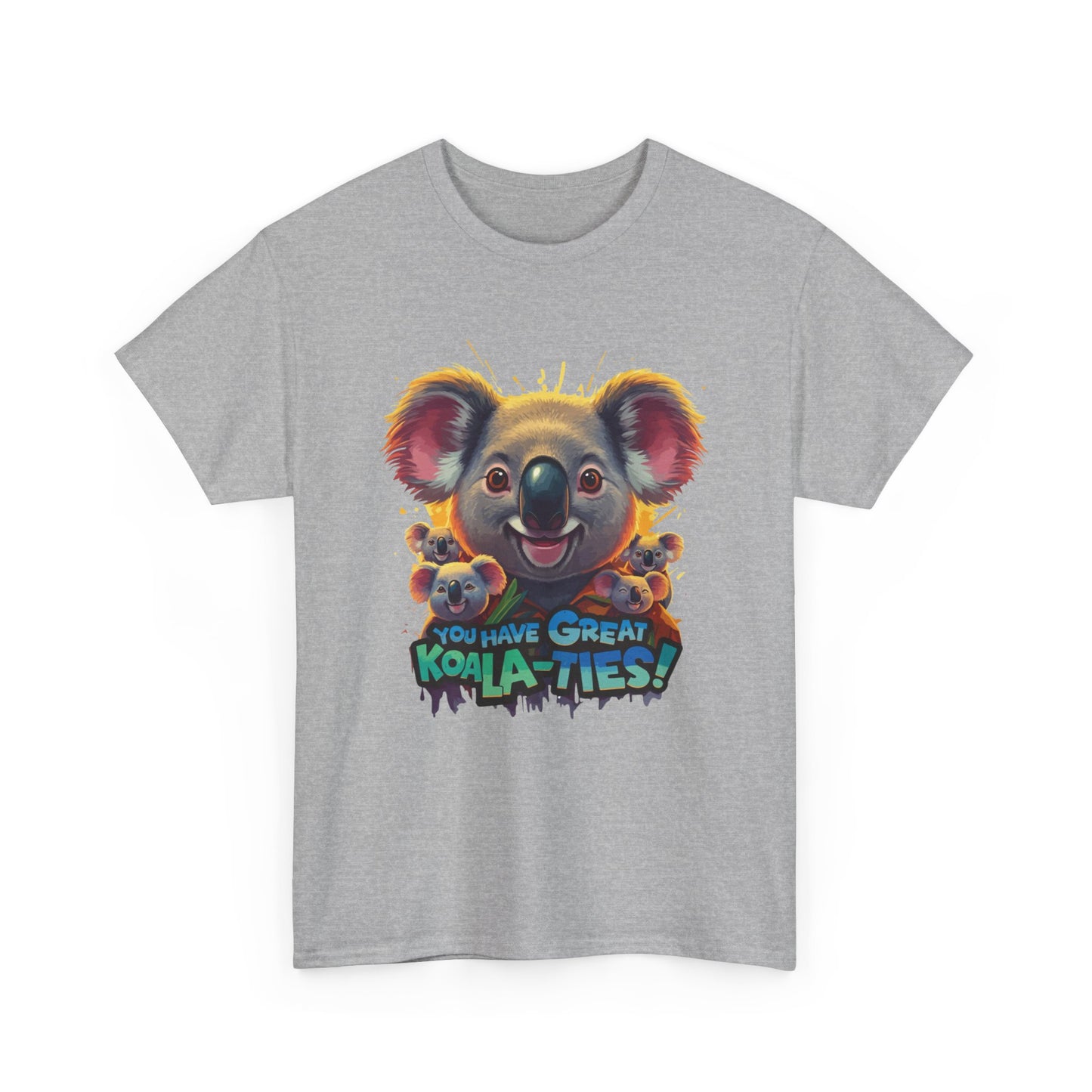 You Have Great Koala‑ties Tee – Cute Koala Pun T‑Shirt, Animal Lover Gift, Funny Wildlife Graphic, Unisex Casual Tee