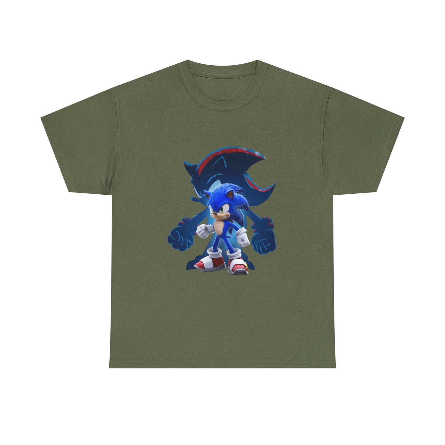 Blue Speed Hero Graphic Tee | Retro Gaming Legend T-Shirt | Fan Inspired Gamer Apparel | Cool Vintage Style Unisex Shirt for Adults & Teens