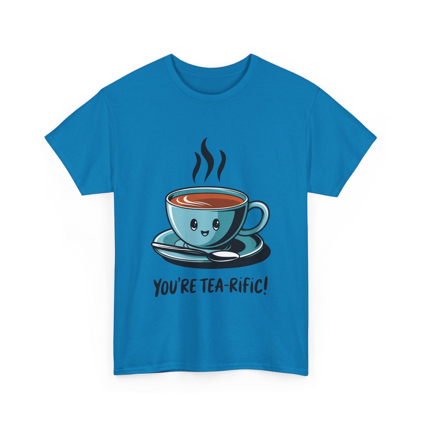You’re Tea-Rific! Cute Tea Pun T-Shirt for Tea Lovers - Funny Gift, Kawaii Cup Graphic Tee - Unisex Soft Cotton Shirt