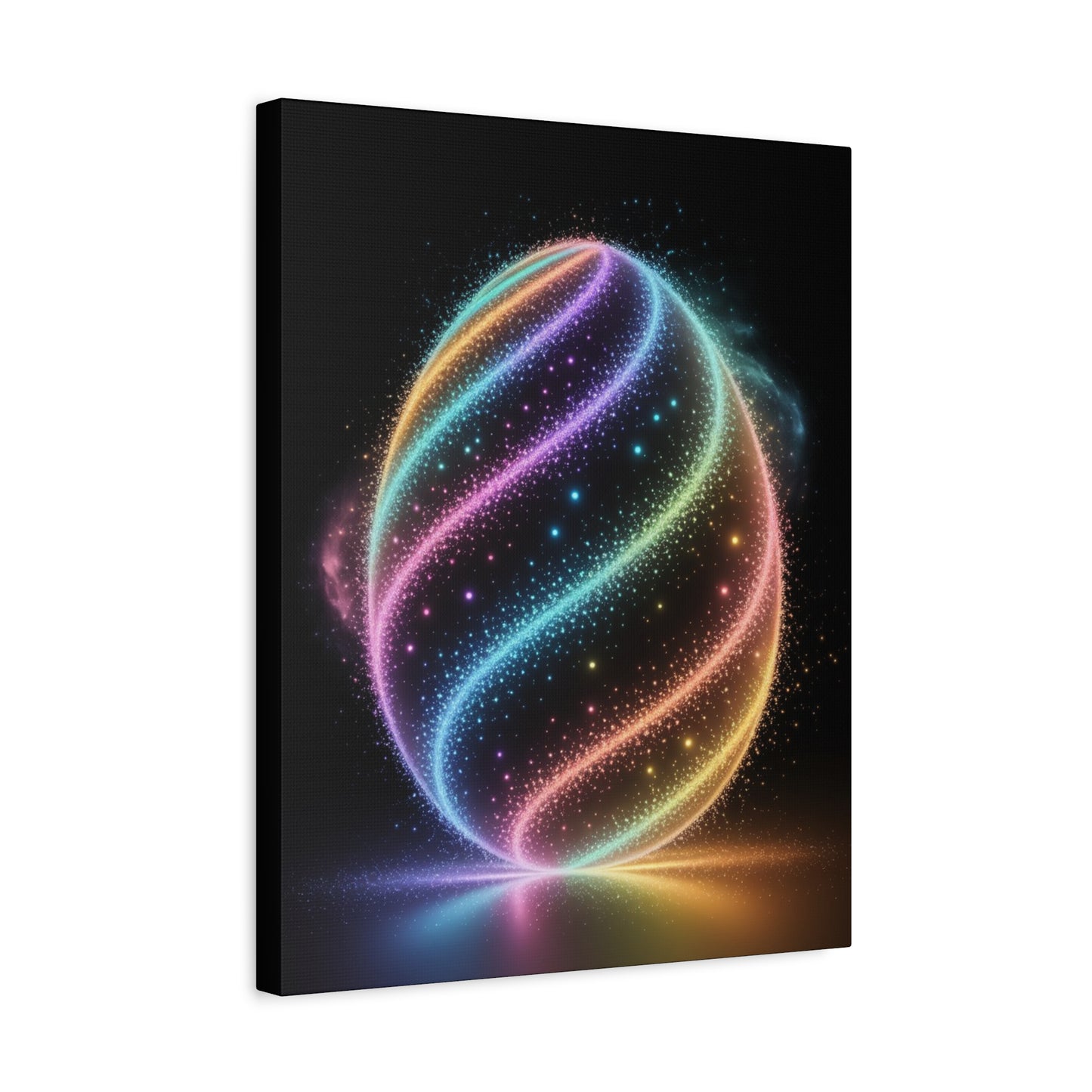 Colorful Swirl Canvas Art Easter Egg Art Easter Canvas Easter Decor