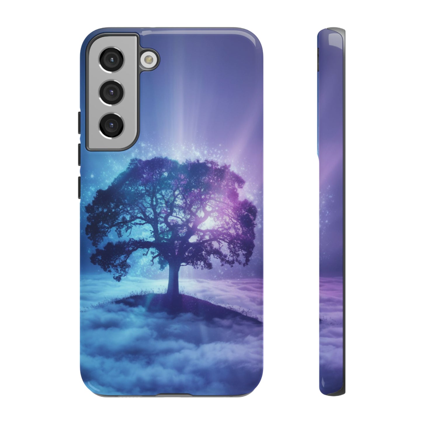 Samsung Phone Case - Dreamy Tree in the Clouds Design