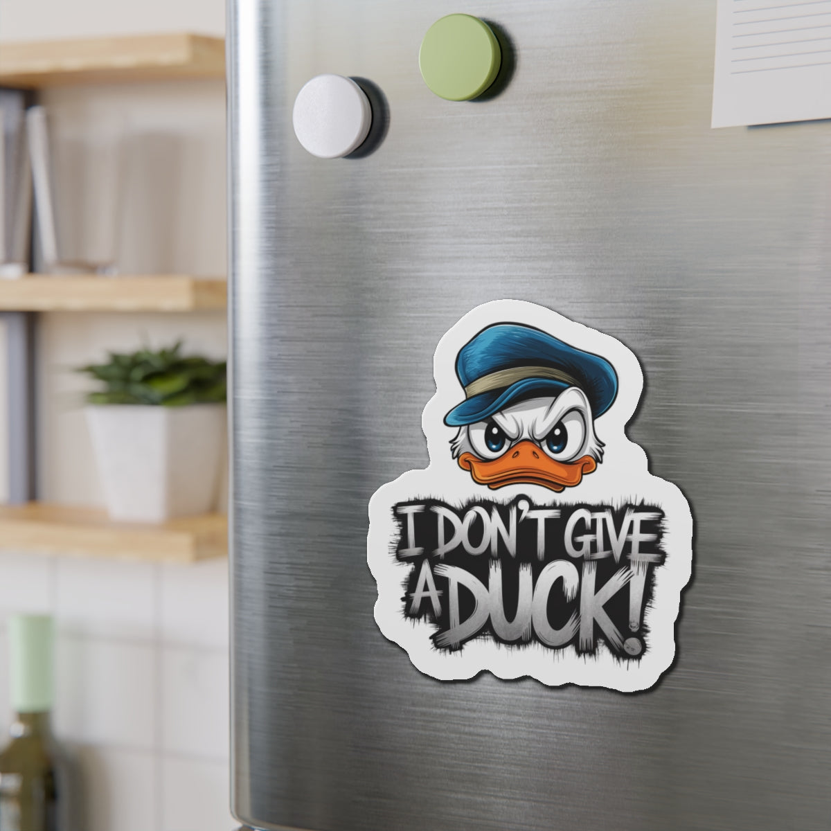 Angry Duck Die-Cut Magnet Fridge Magnet Kitchen Decor Refrigerator Art
