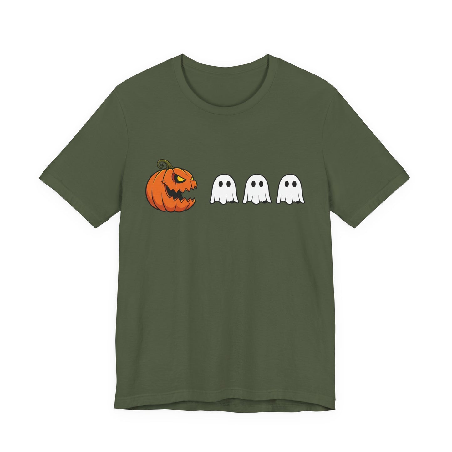 Pumpkin Pac-Man Shirt, Halloween Arcade Tee, Pumpkin Chase Ghosts Tee, Retro Gaming Halloween, Spooky Season Shirt, Vintage Game Pumpkin Top