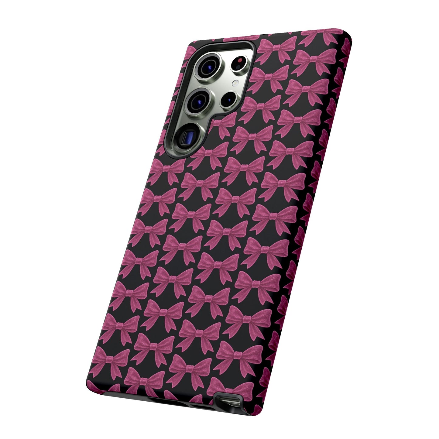 Pink Bow Samsung Case Coquette Aesthetic Phone Cover Cute Girly Phone Case Glossy Y2K Accessory Kawaii Samsung Case Gift