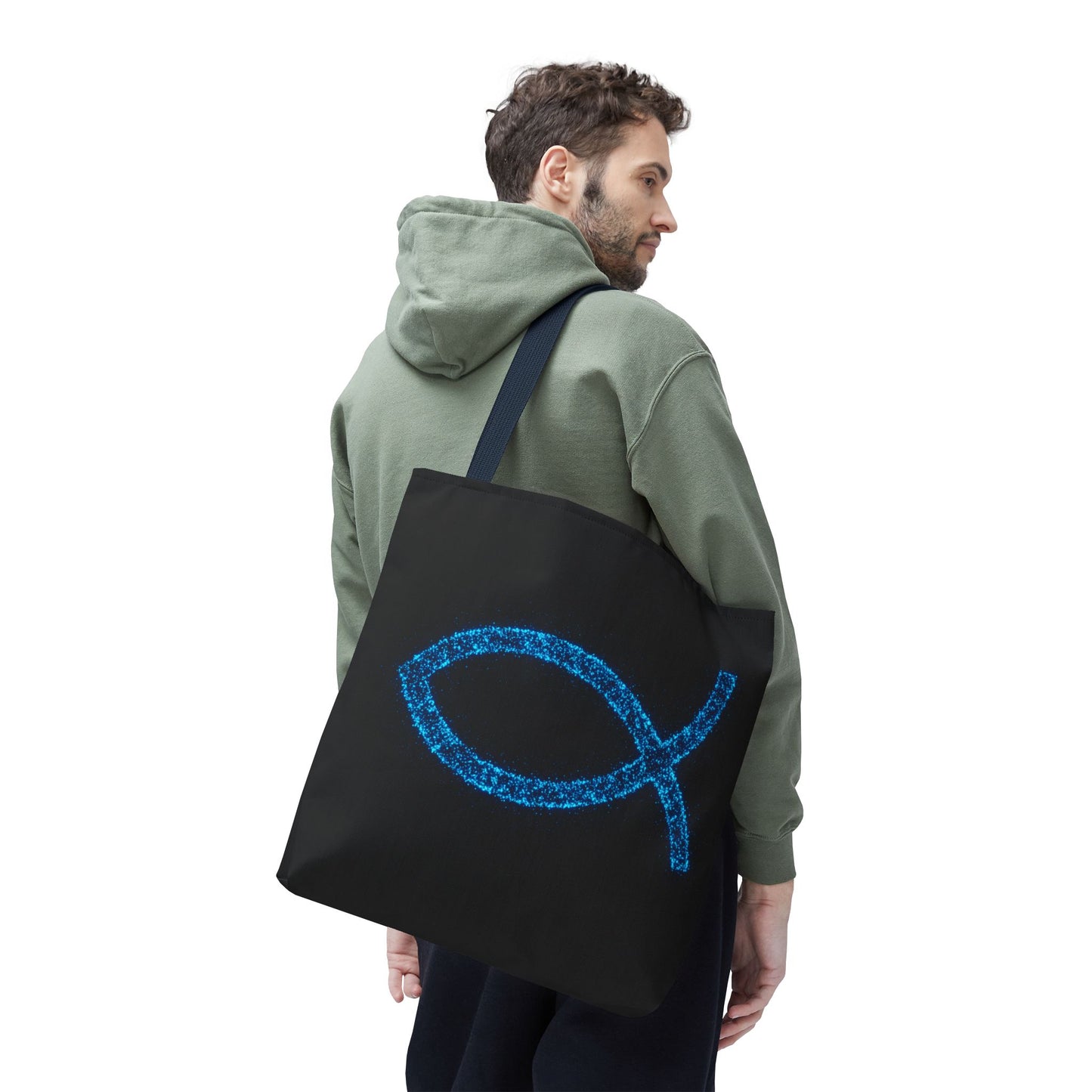 Sparkling Fish Symbol Tote Bag - Inspirational Vibes