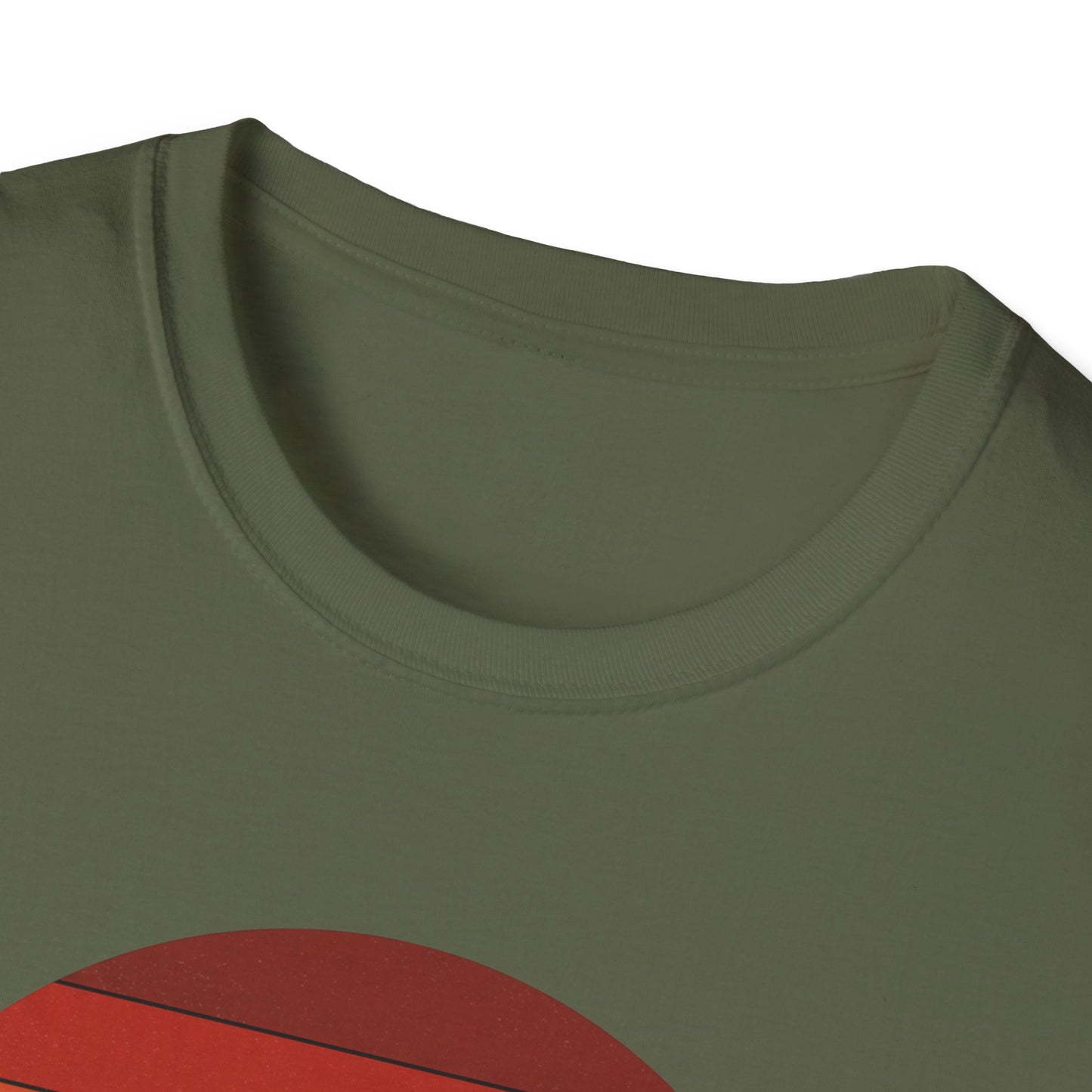 Retro T-Rex Dinosaur Shirt for Men Women - Vintage Sunset Graphic Tee - Unisex Jurassic Gift Idea Funny Casual Dino T-Shirt