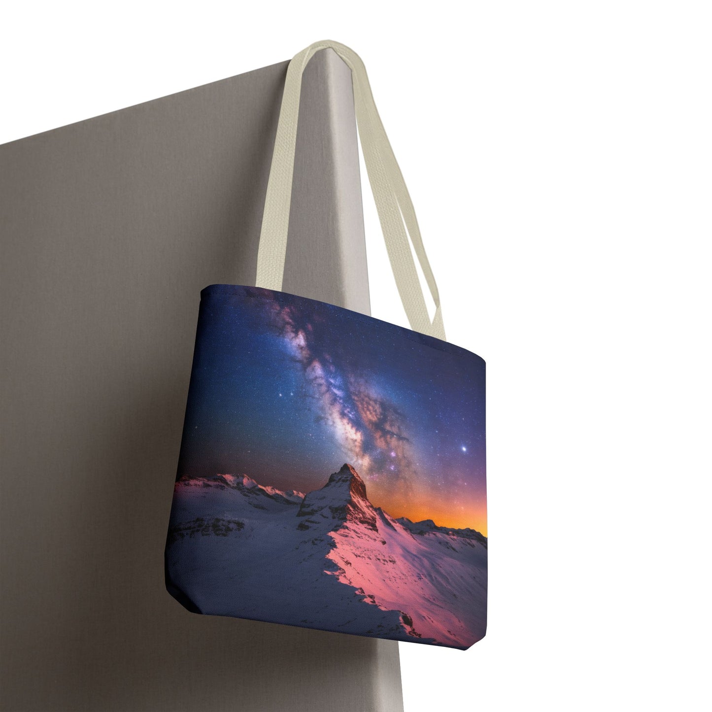 Stunning Mountain Galaxy Tote Bag - Nature Lover's Eco-Friendly Bag