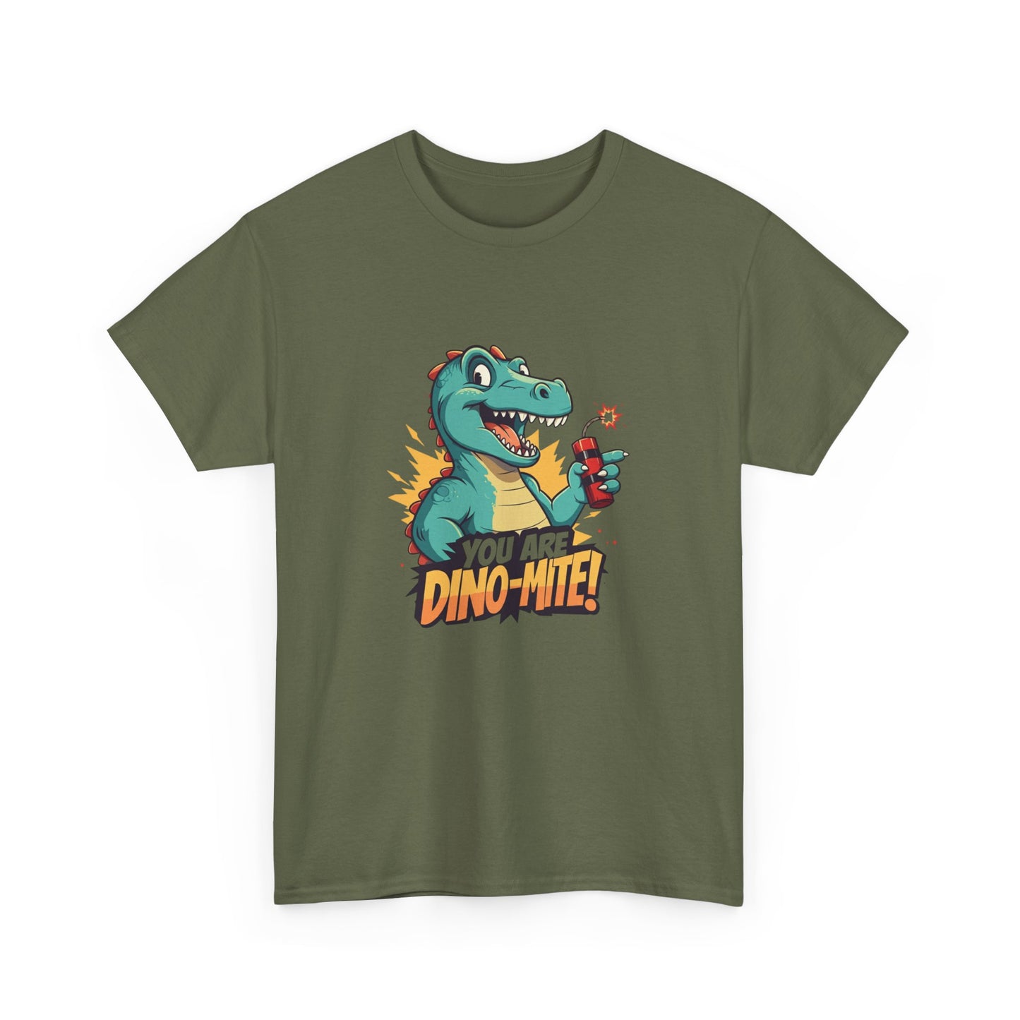 You Are Dino-Mite T-Shirt – Funny Dinosaur Graphic Tee | Cute T-Rex Shirt for Kids & Adults | Unisex Dino Lover Gift | Explosion Design
