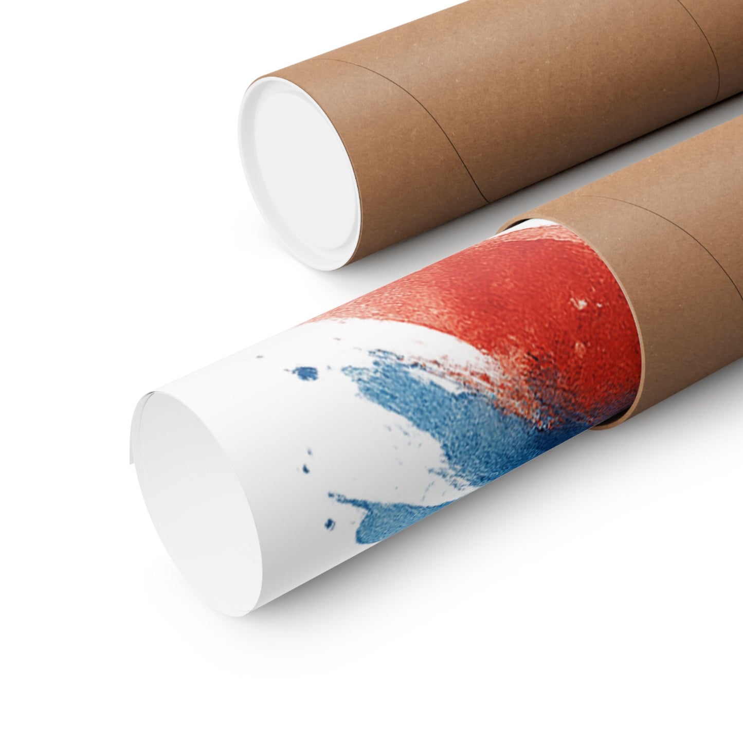 USA Watercolor Poster - Patriotic Red White and Blue Wall Art, 4th of July Decor, Ready-to-Frame American Pride Print