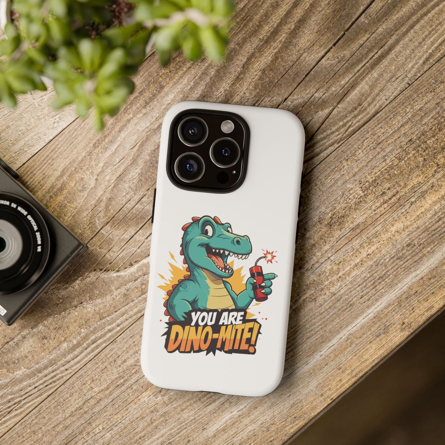 iPhone Case - Dino-Mite Pun Design