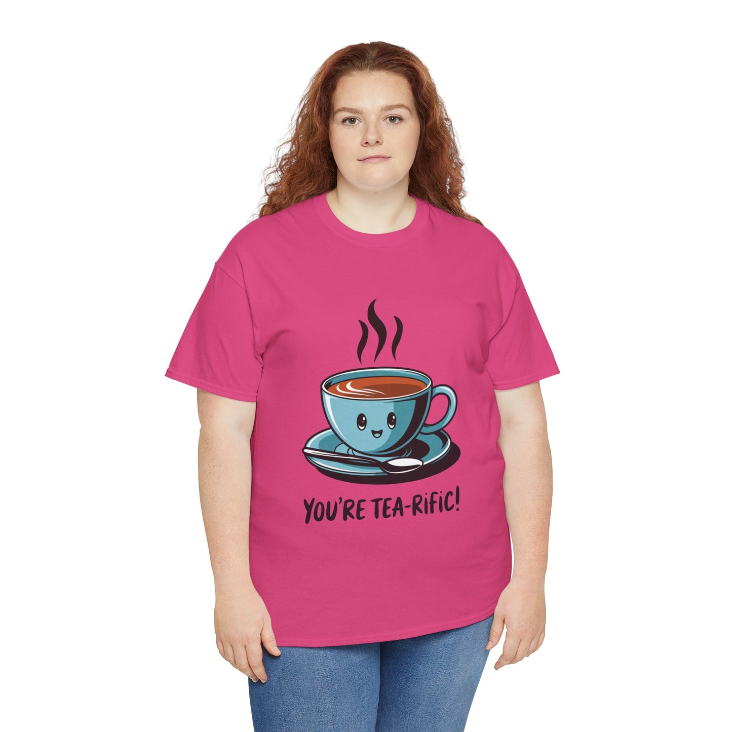 You’re Tea-Rific! Cute Tea Pun T-Shirt for Tea Lovers - Funny Gift, Kawaii Cup Graphic Tee - Unisex Soft Cotton Shirt