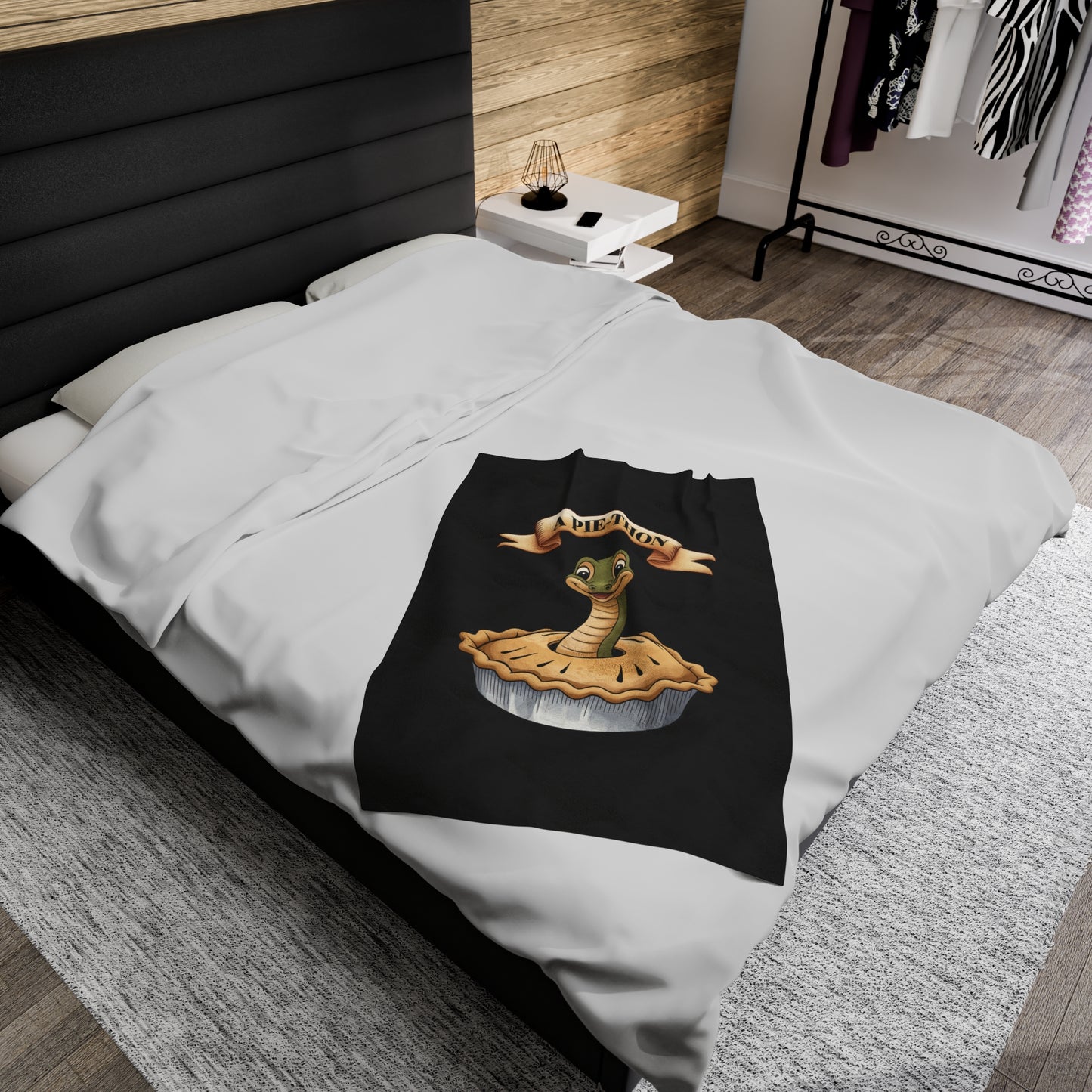 Velveteen Plush Blanket - Snake Pie-Thon Joke