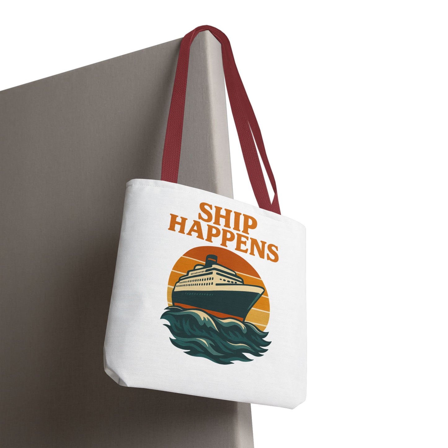 Ship Happens Tote Bag - Fun Nautical Design for Beach Lovers Cruise Bag Unique Gift for Travelers