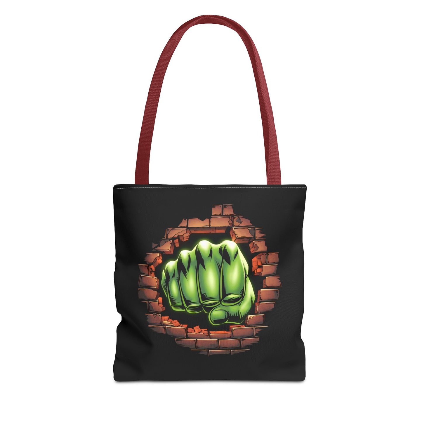 Green Fist Tote Bag, Comic Book Bag, Geeky Gift, Tote for Geeks, Reusable Bag