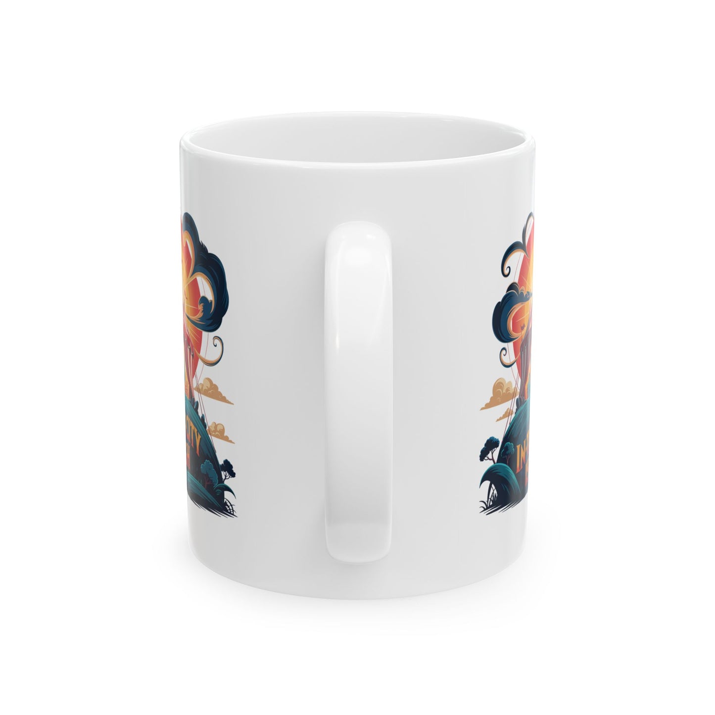 Funny Camping Coffee Mug • The In-Tent-City is High Pun Cup • Outdoor Adventure Gift • Festival Coffee Mug • Camping Humor Drinkware
