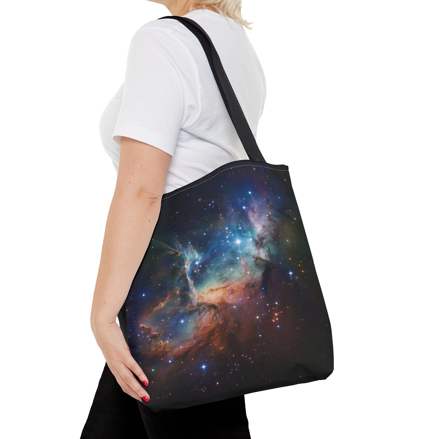 Space Galactic Tote Bag Starry Bag Reusable Tote Cosmic Bag Shopping Bag
